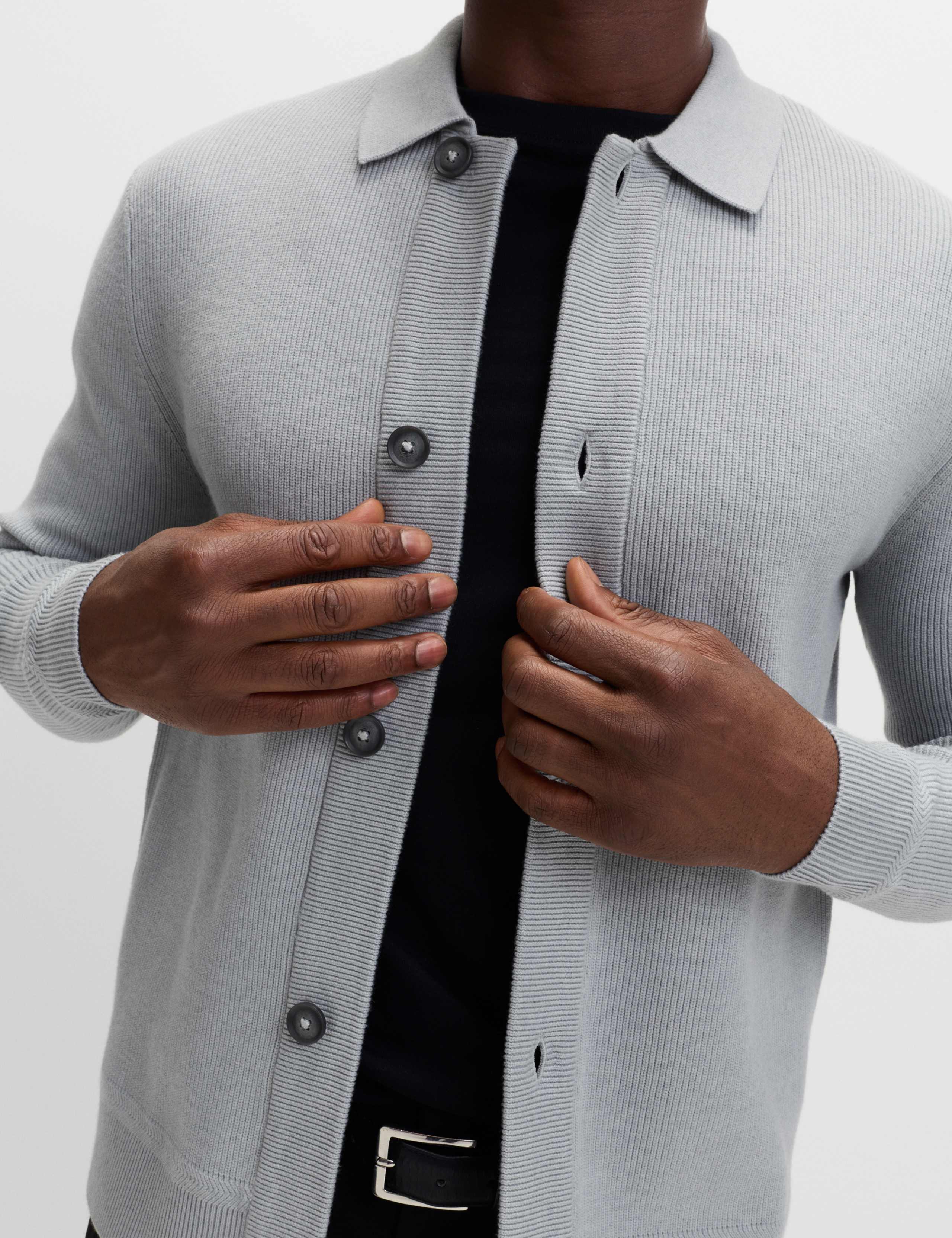 Cotton Blend Knitted Jacket 3 of 5