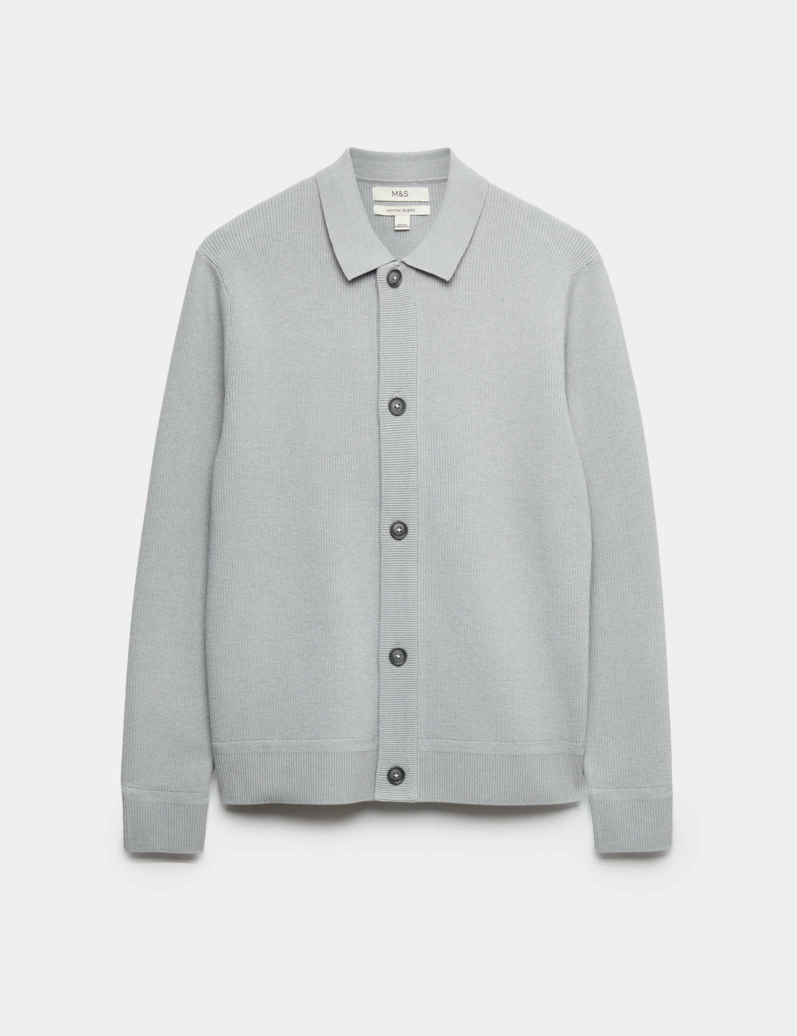 Cotton Blend Knitted Jacket 2 of 5