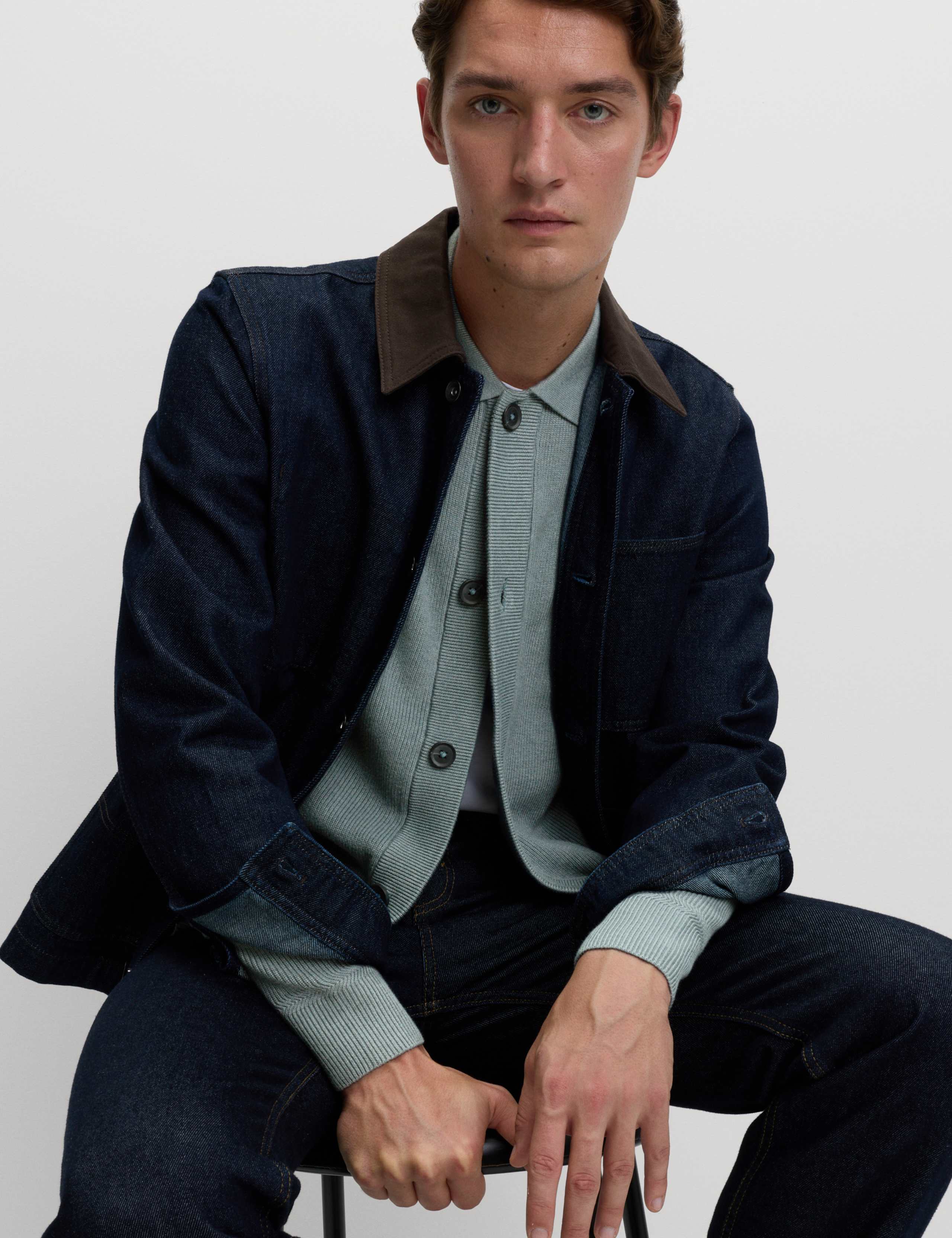 Cotton Blend Knitted Jacket 3 of 5