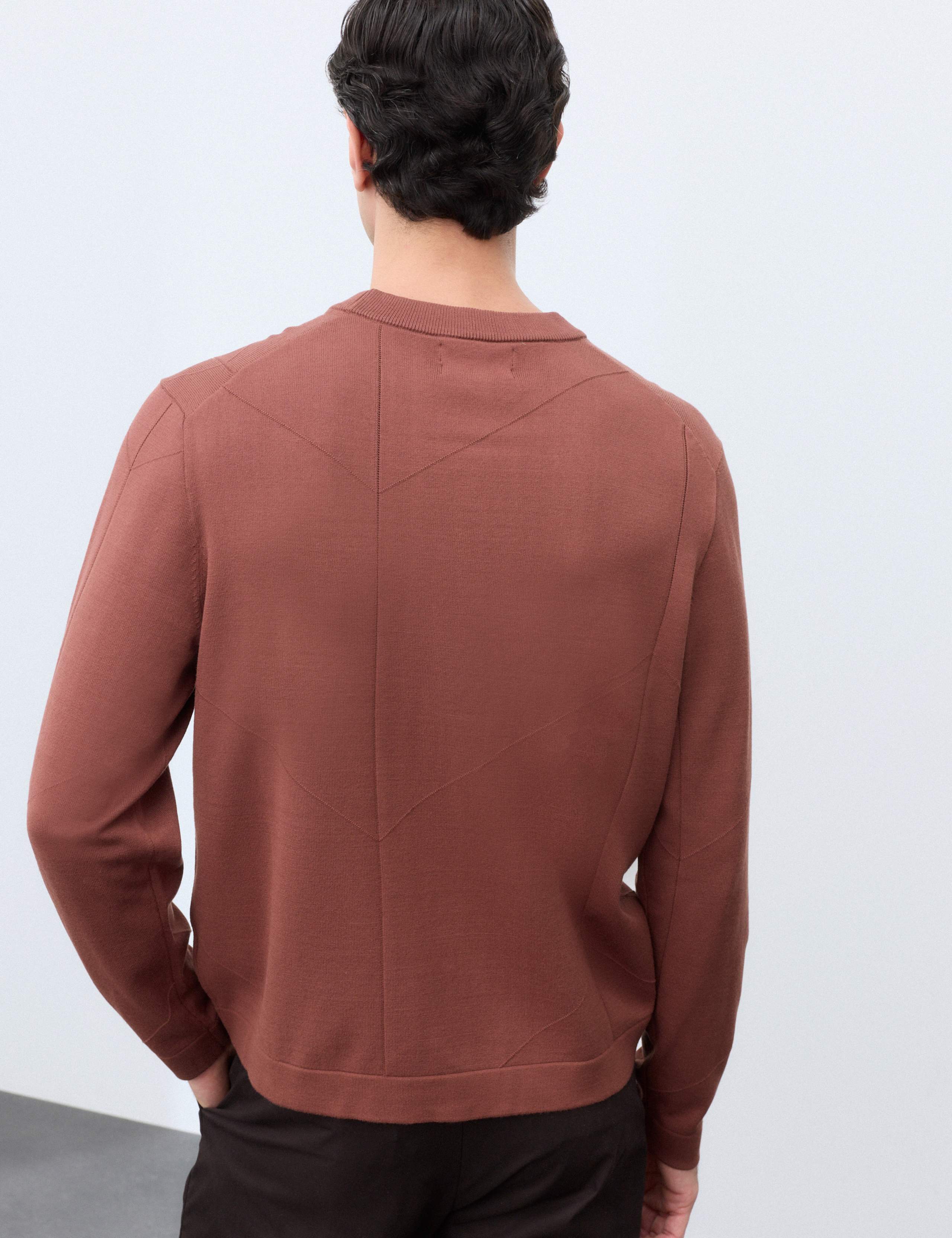 Oversized Crew Neck Knitted Jumper 3 of 7