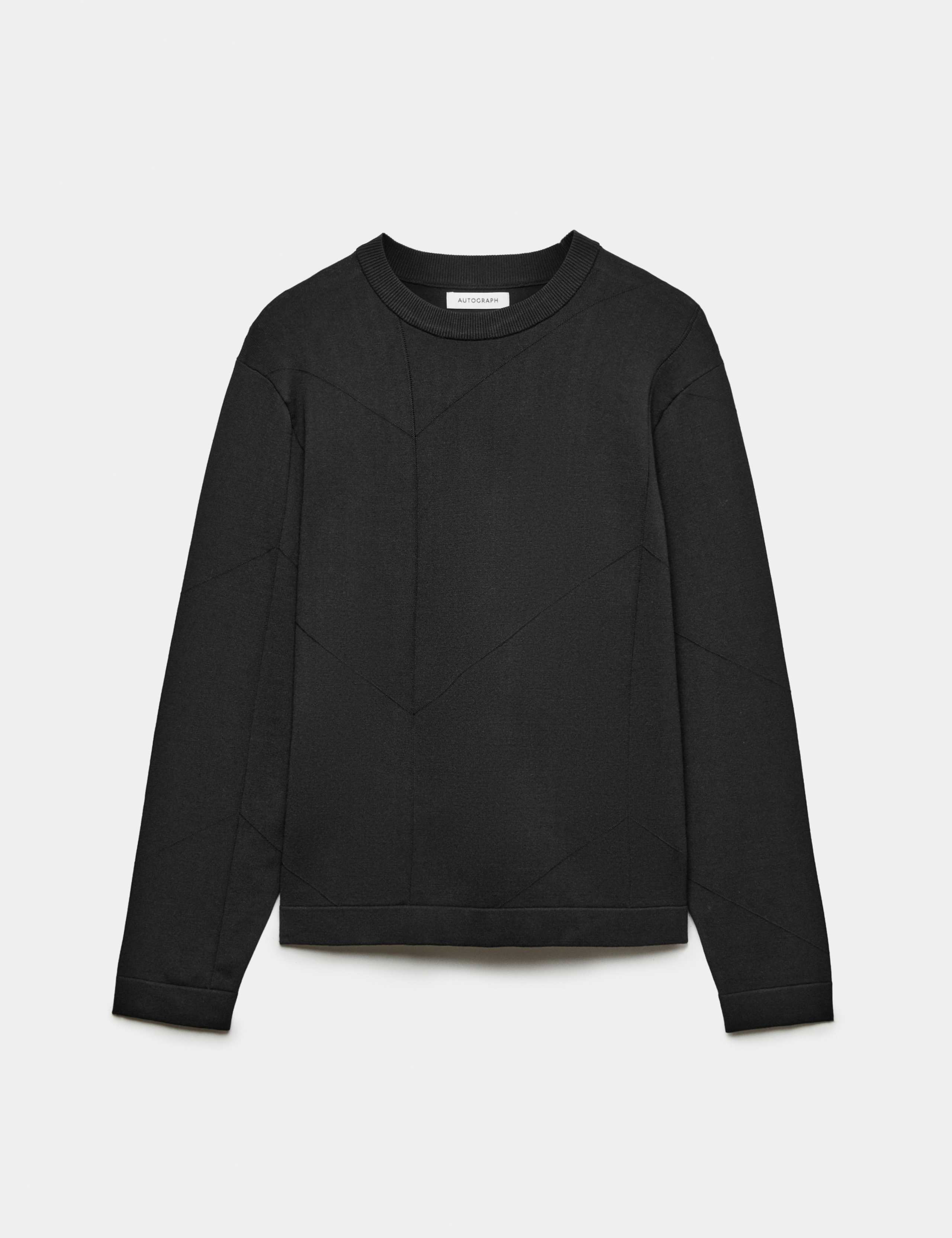 Oversized Crew Neck Knitted Jumper 2 of 6