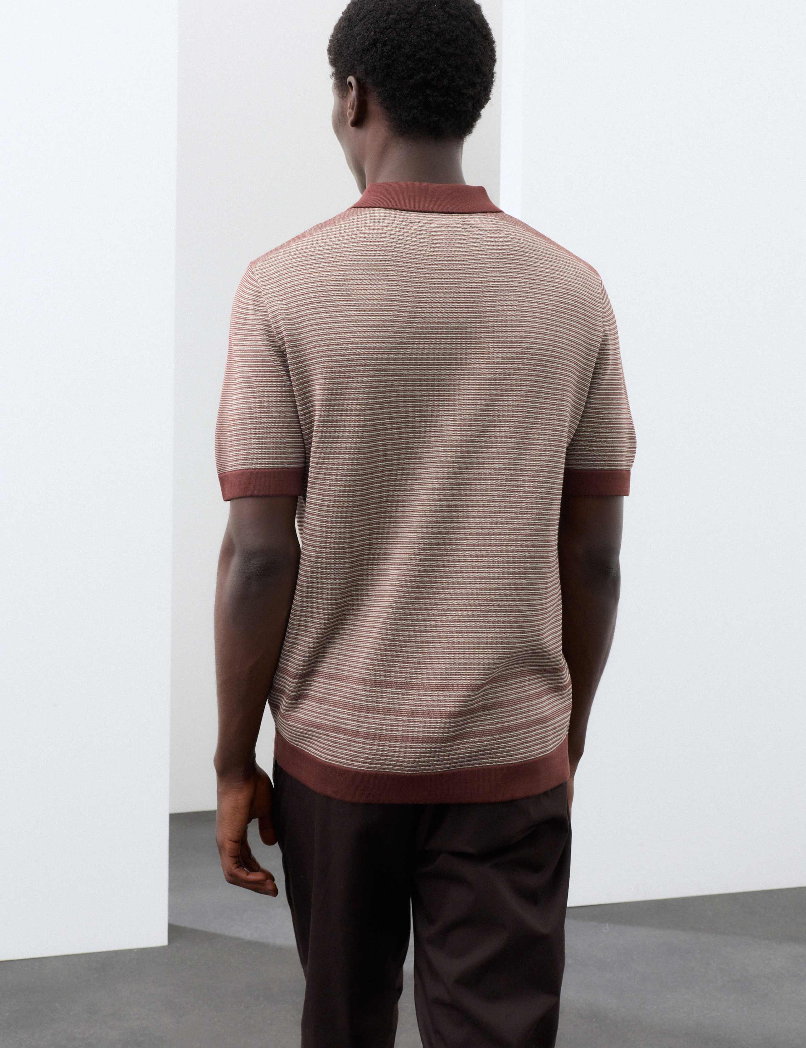 Regular Fit Pure Cotton Knitted Polo Shirt 3 of 6