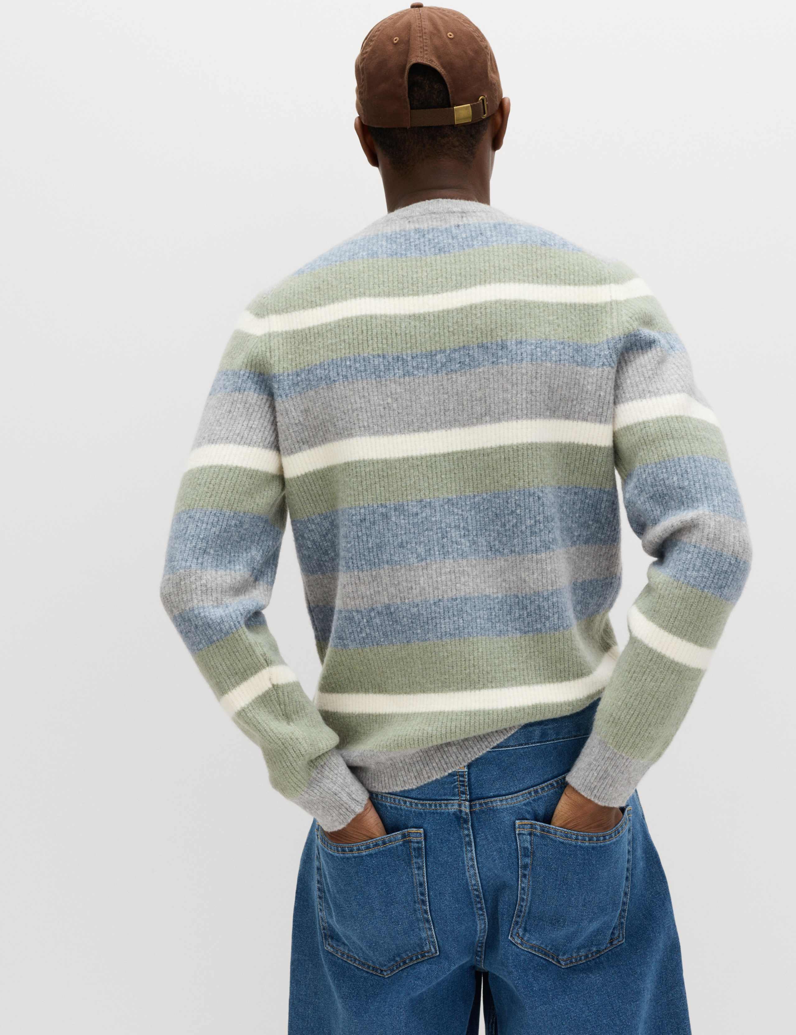 Supersoft Wide Stripe Crew Neck Jumper 4 of 5