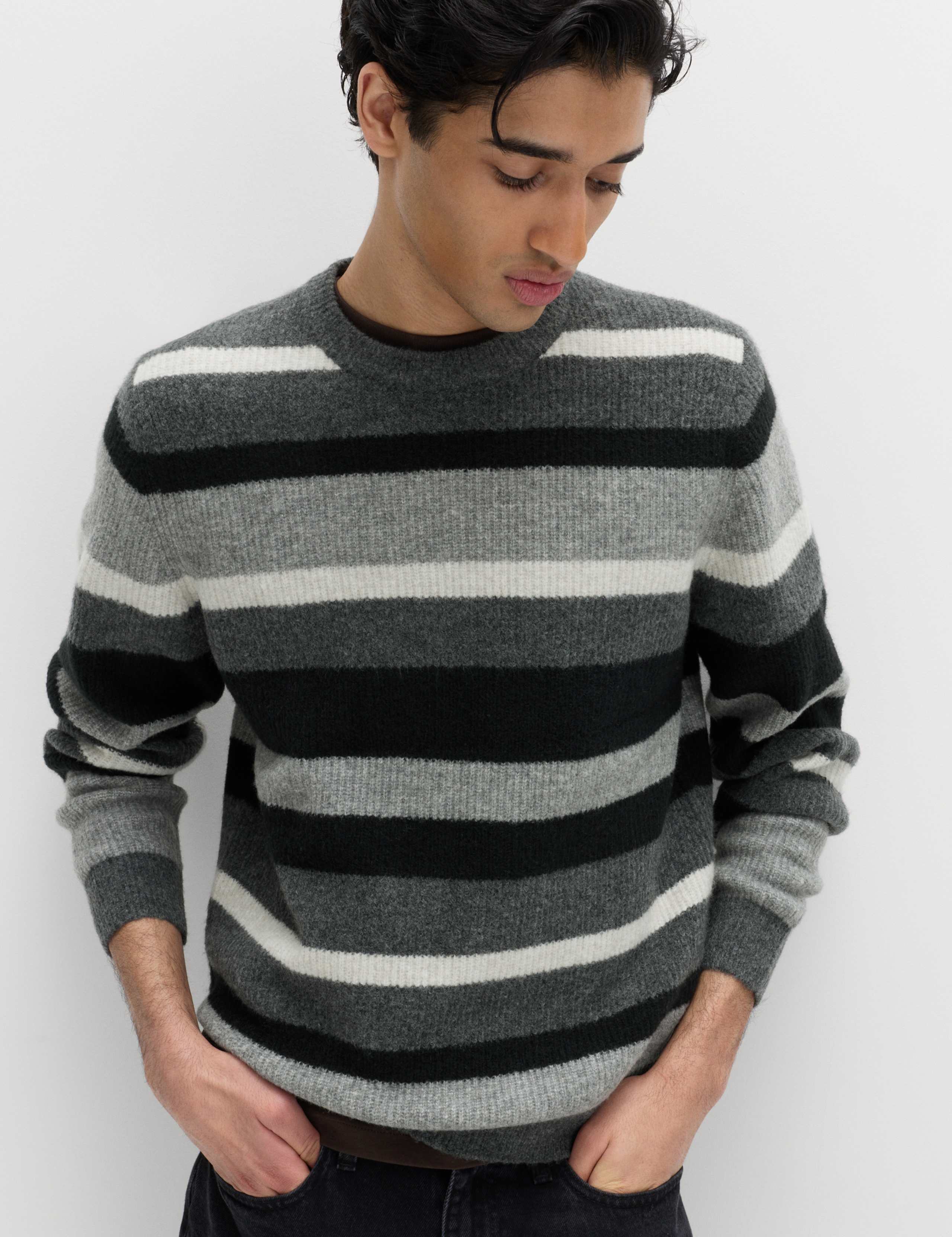 Supersoft Wide Stripe Crew Neck Jumper 1 of 6