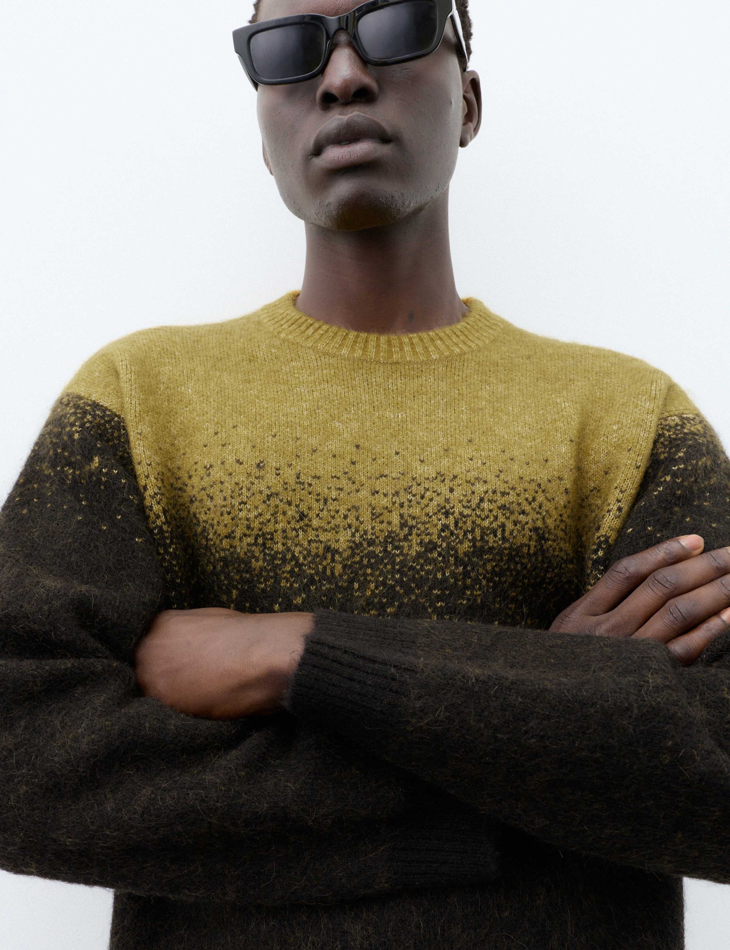 Mohair Blend Ombre Crew Neck Jumper 6 of 6