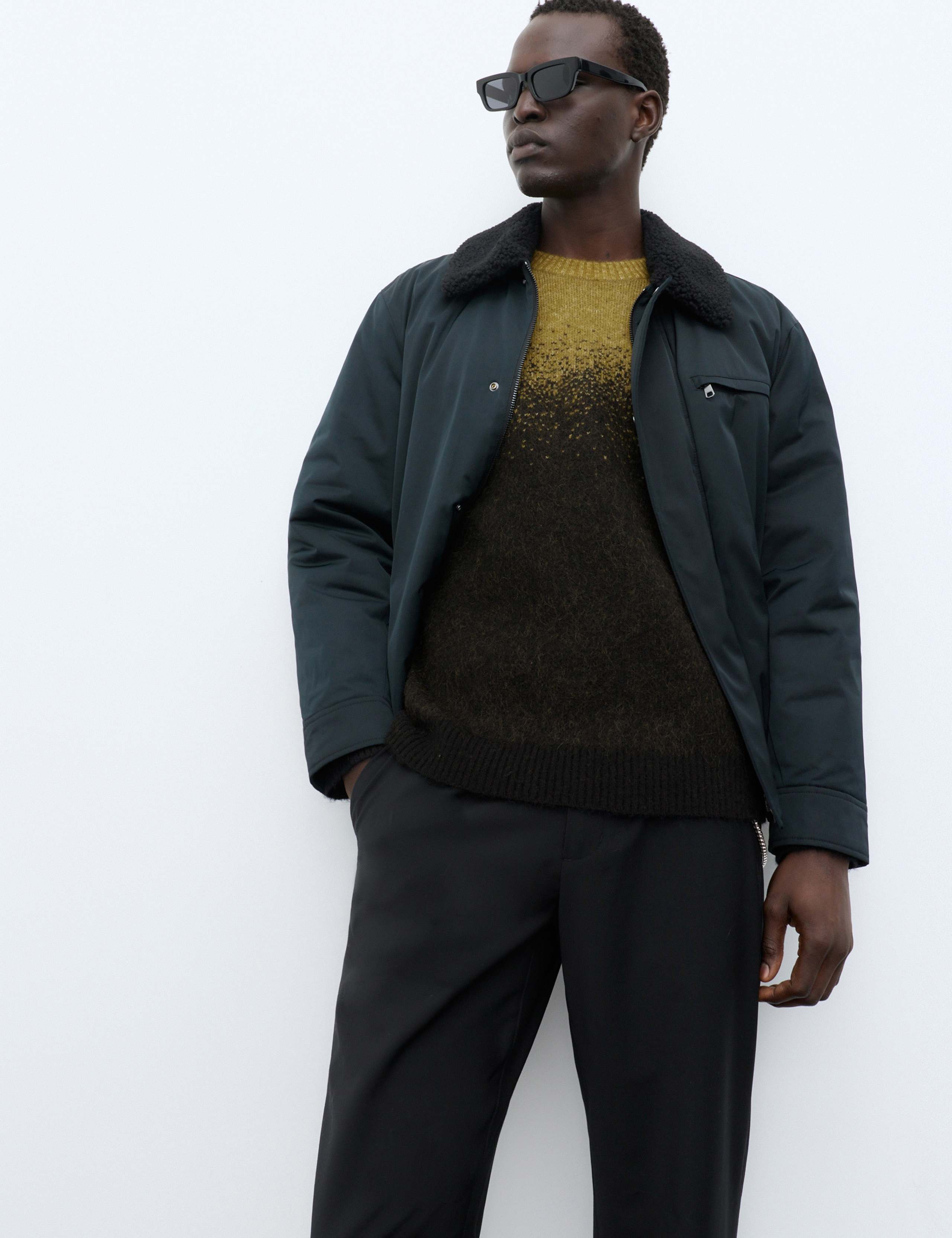 Mohair Blend Ombre Crew Neck Jumper 5 of 6