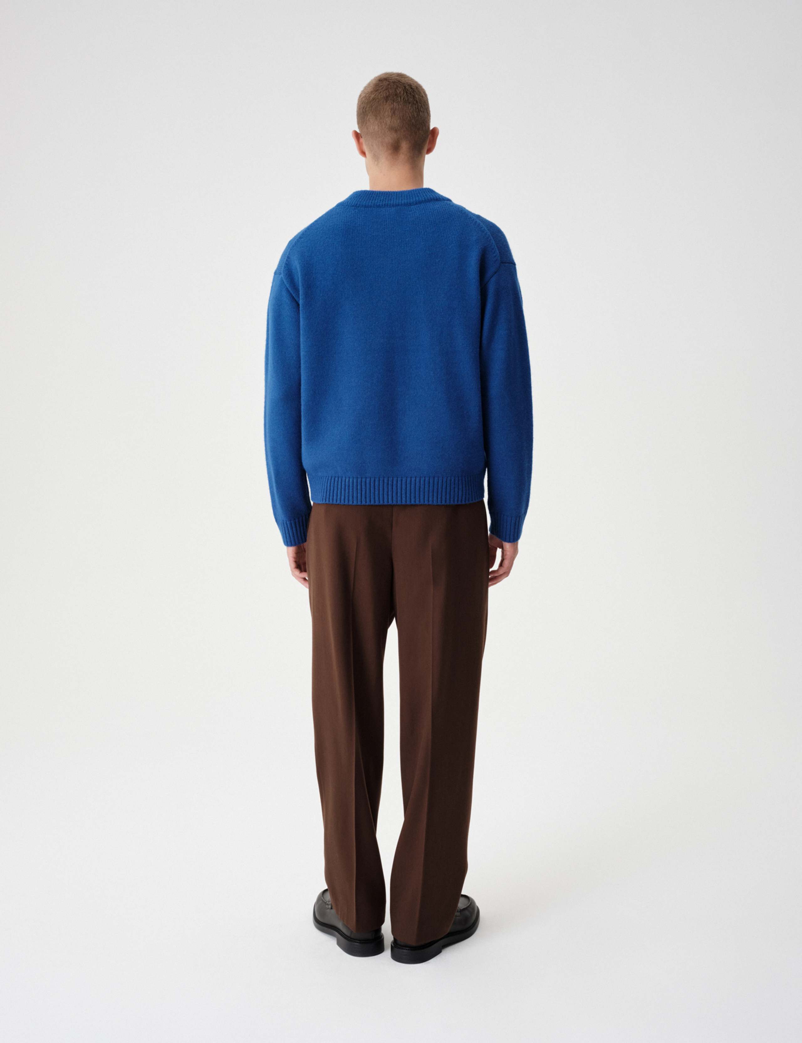 Wool Blend Chunky V-Neck Jumper 5 of 5