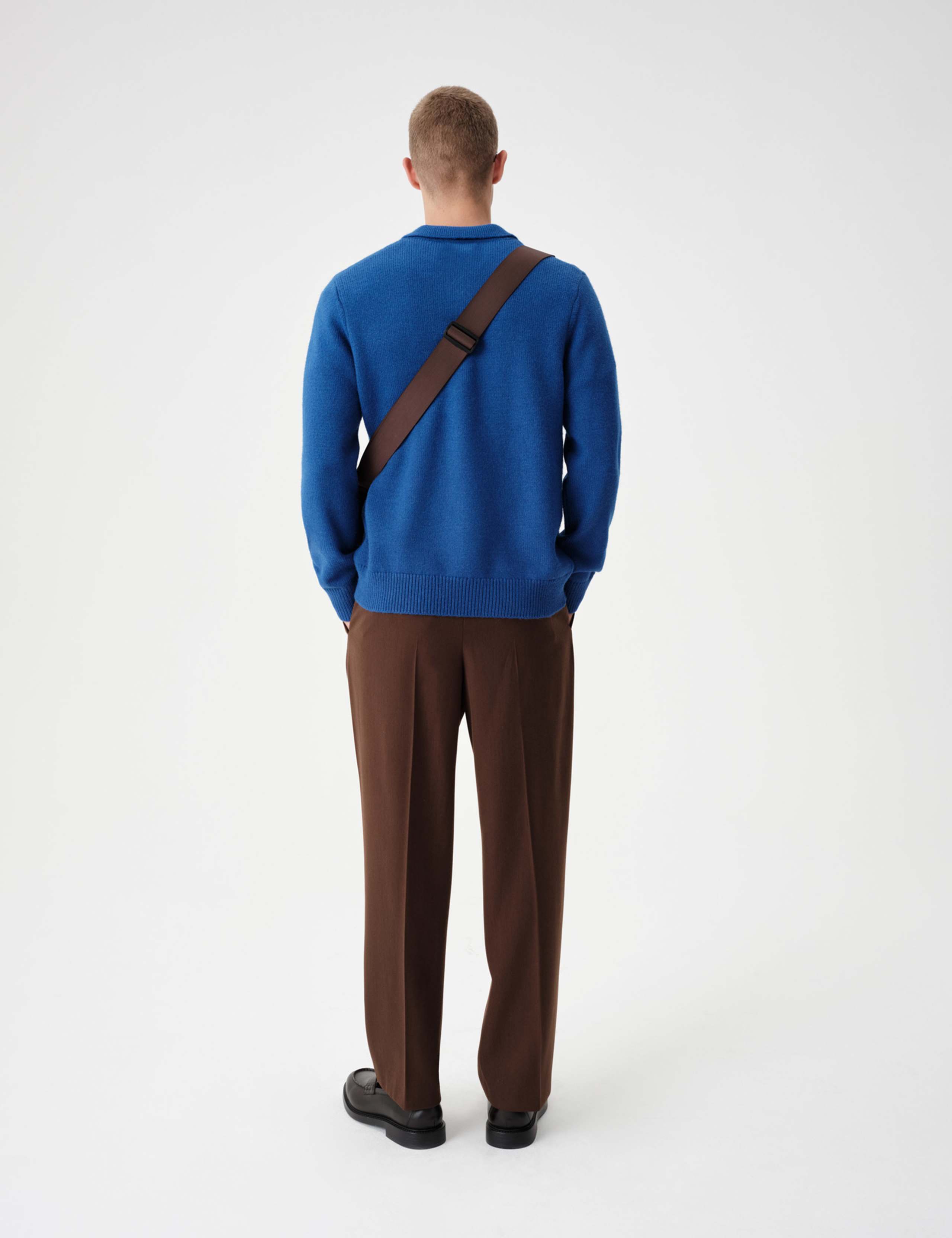 Quarter Zip Knitted Polo Shirt 5 of 8