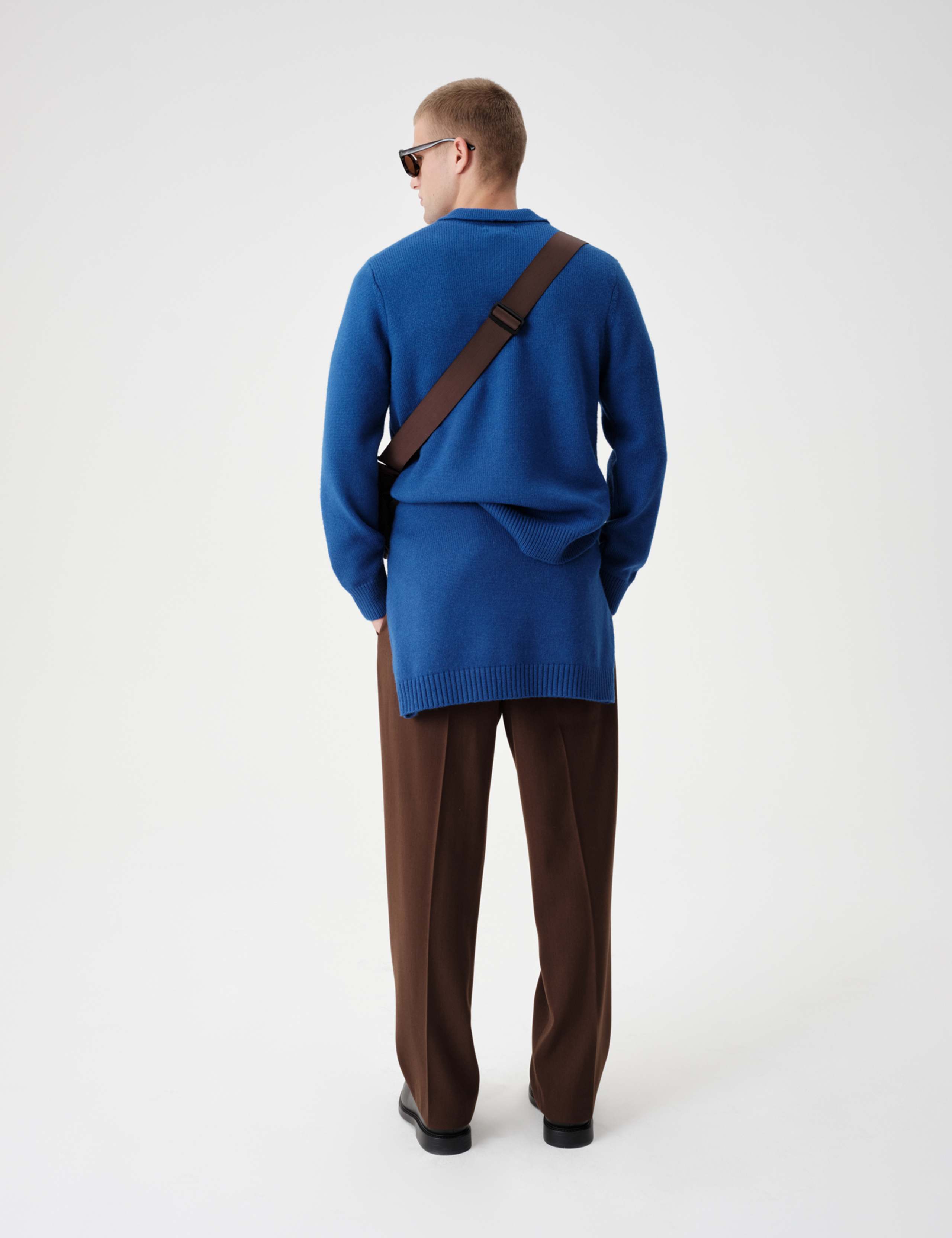 Quarter Zip Knitted Polo Shirt 7 of 8