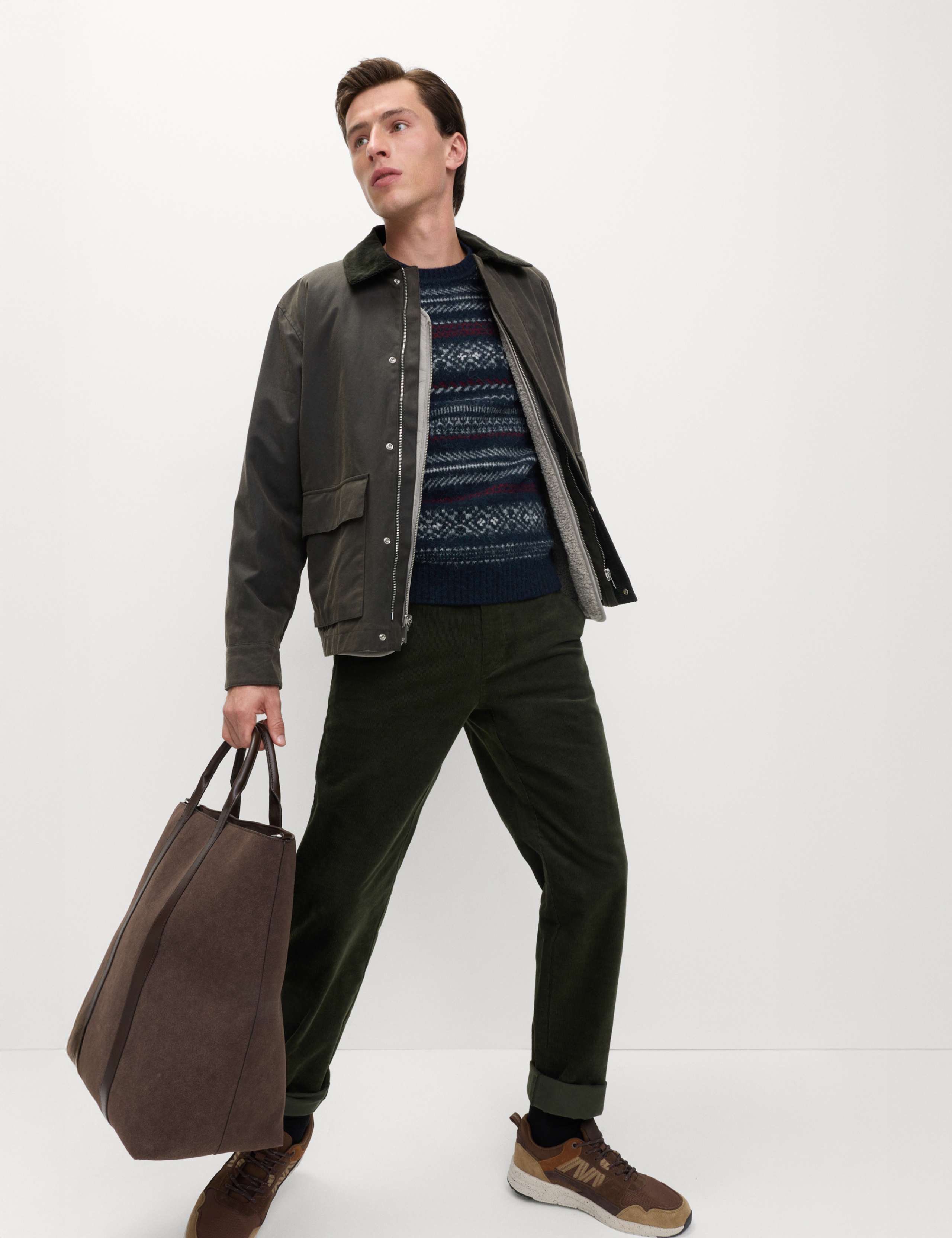 Fair Isle Crew Neck Jumper with Wool 3 of 5