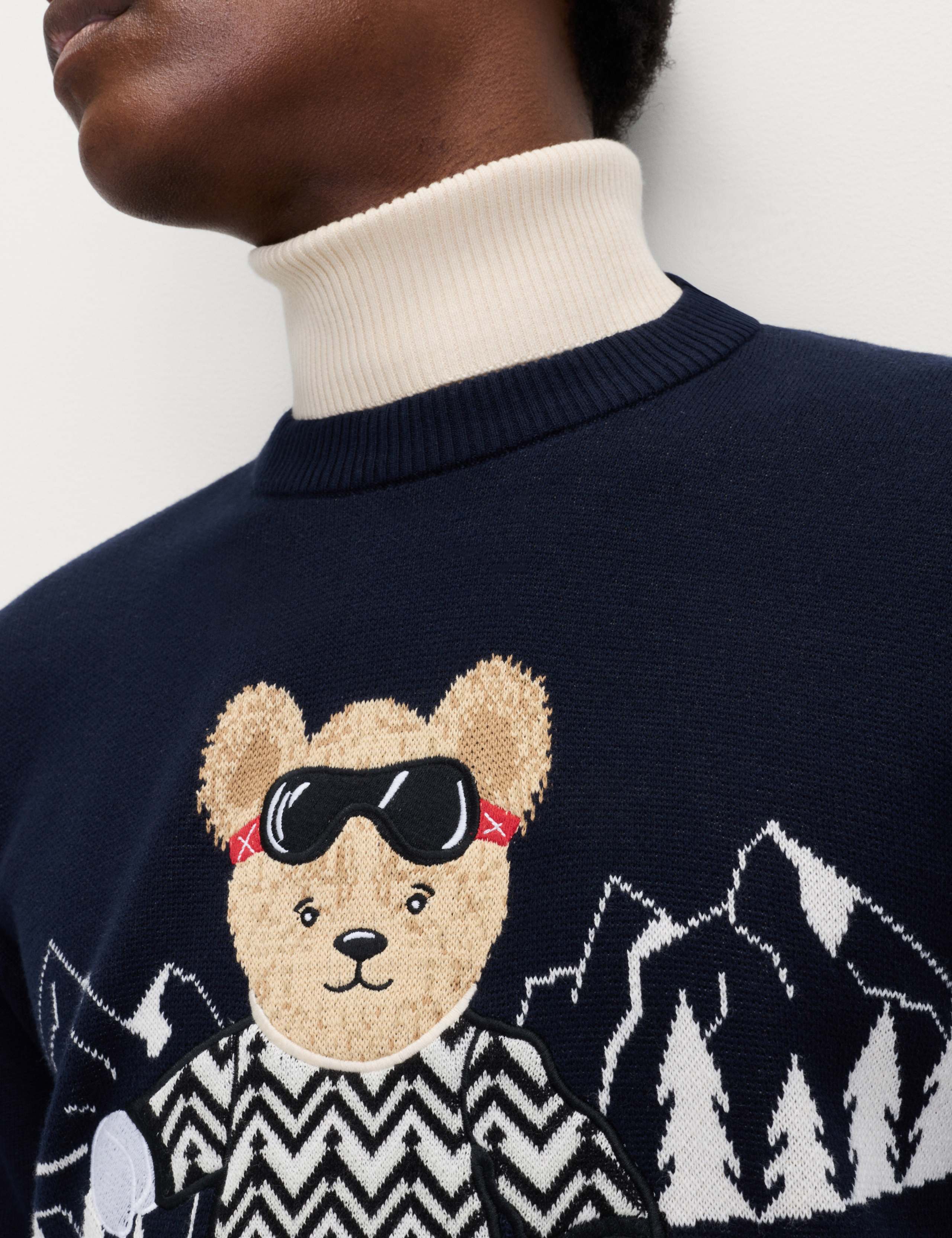 Pure Cotton Spencer Bear Ski Jumper 3 of 5