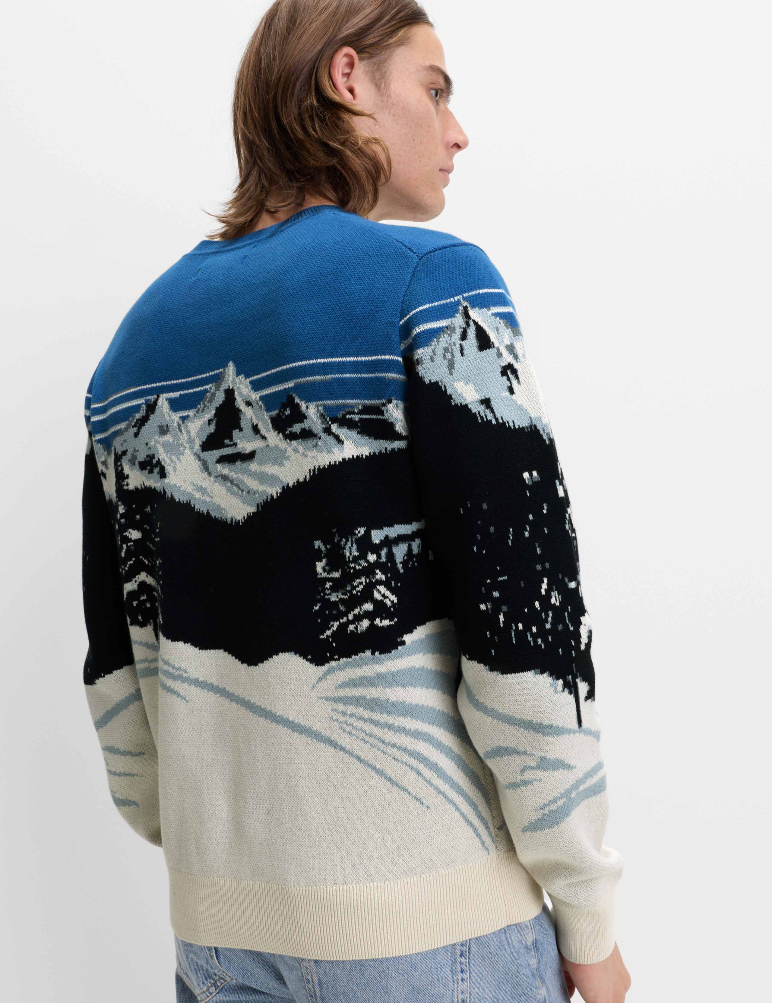 Pure Cotton Crew Neck Aspen Slogan Jumper 4 of 4