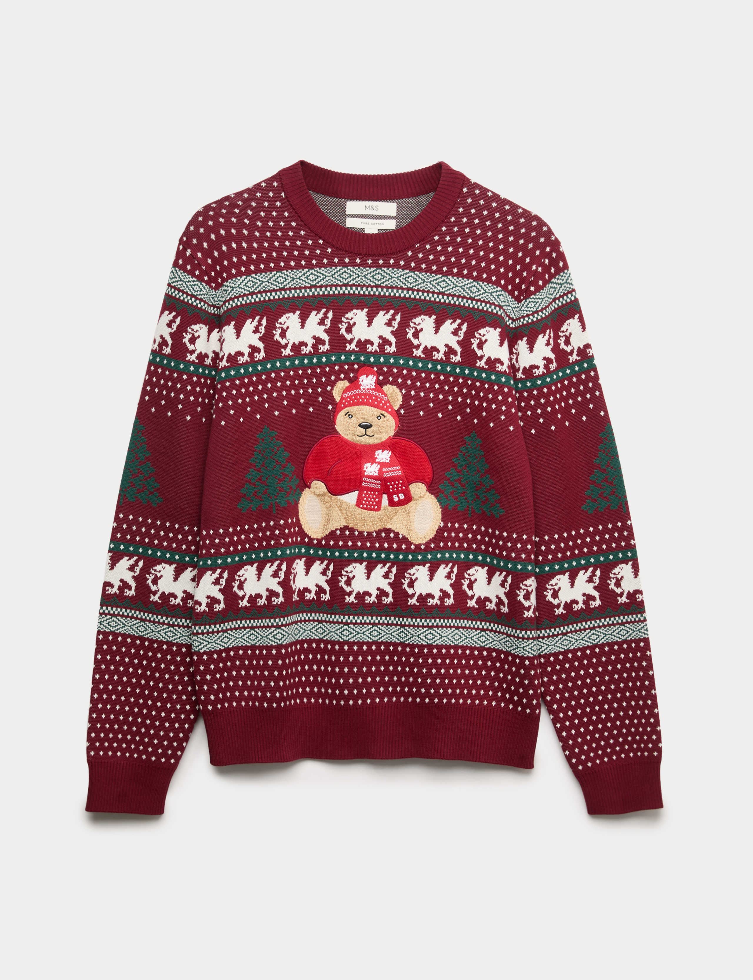 Pure Cotton Spencer Bear™ Wales Jumper 2 of 2