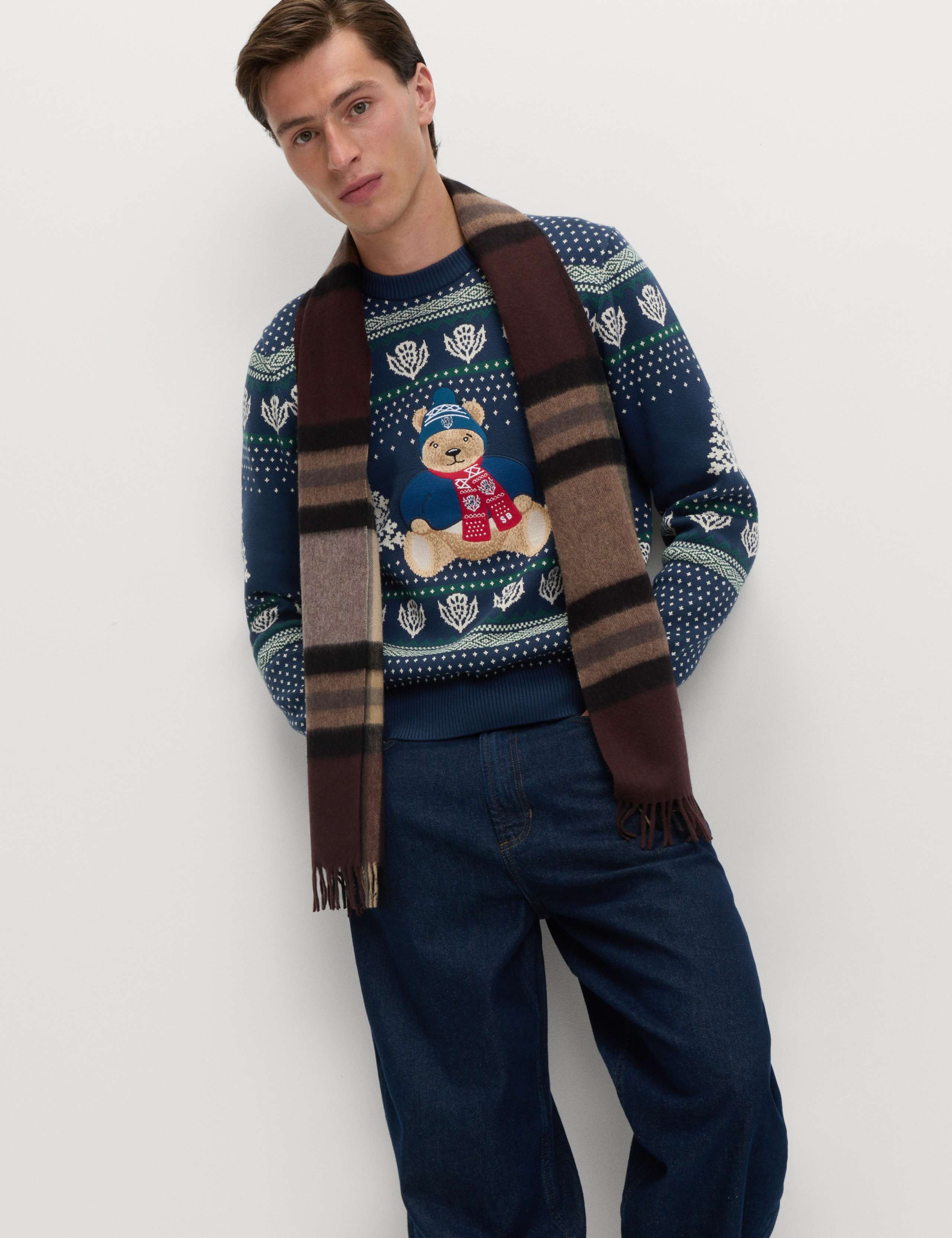 Pure Cotton Spencer Bear™ Scotland Jumper 3 of 3