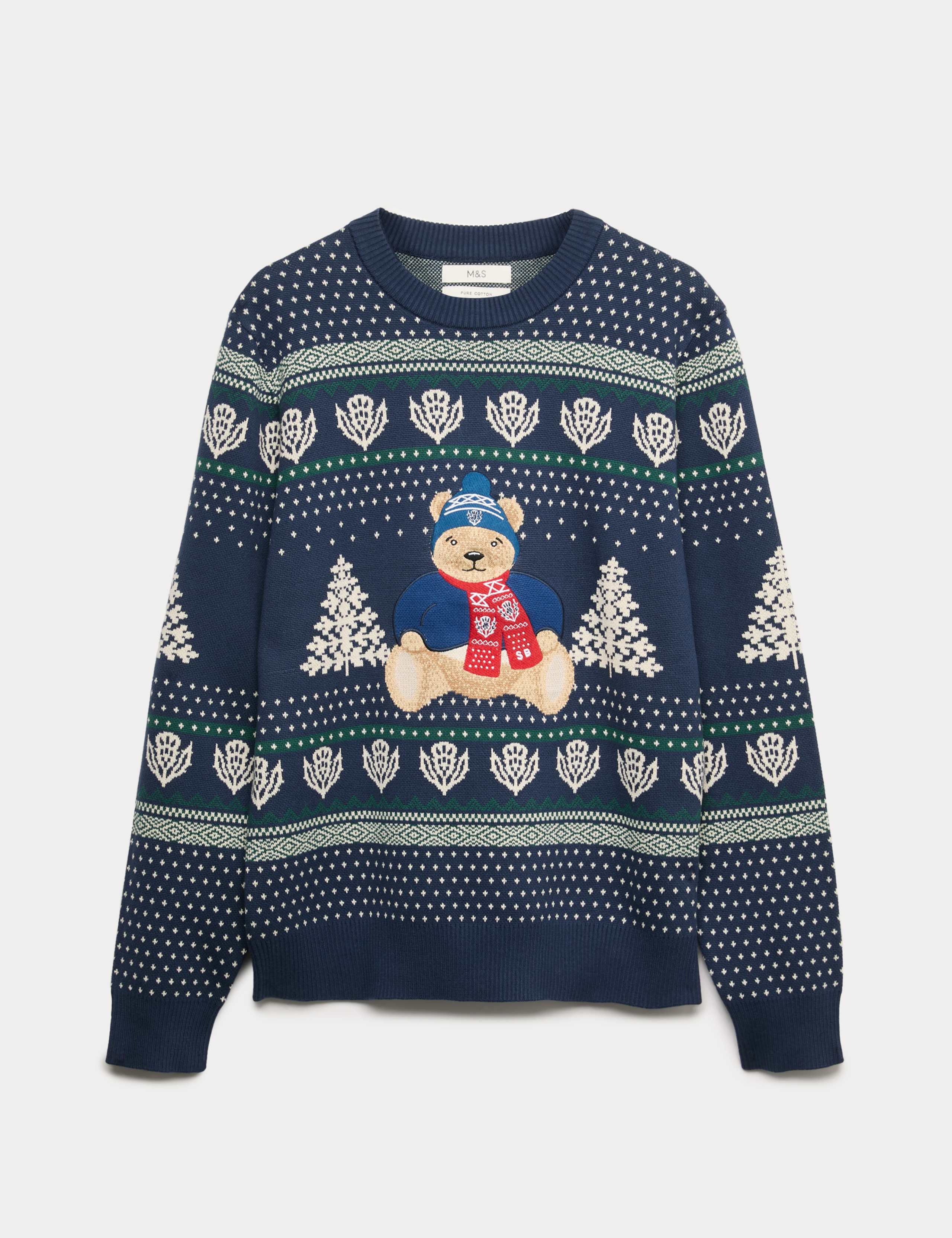 Pure Cotton Spencer Bear™ Scotland Jumper 2 of 3