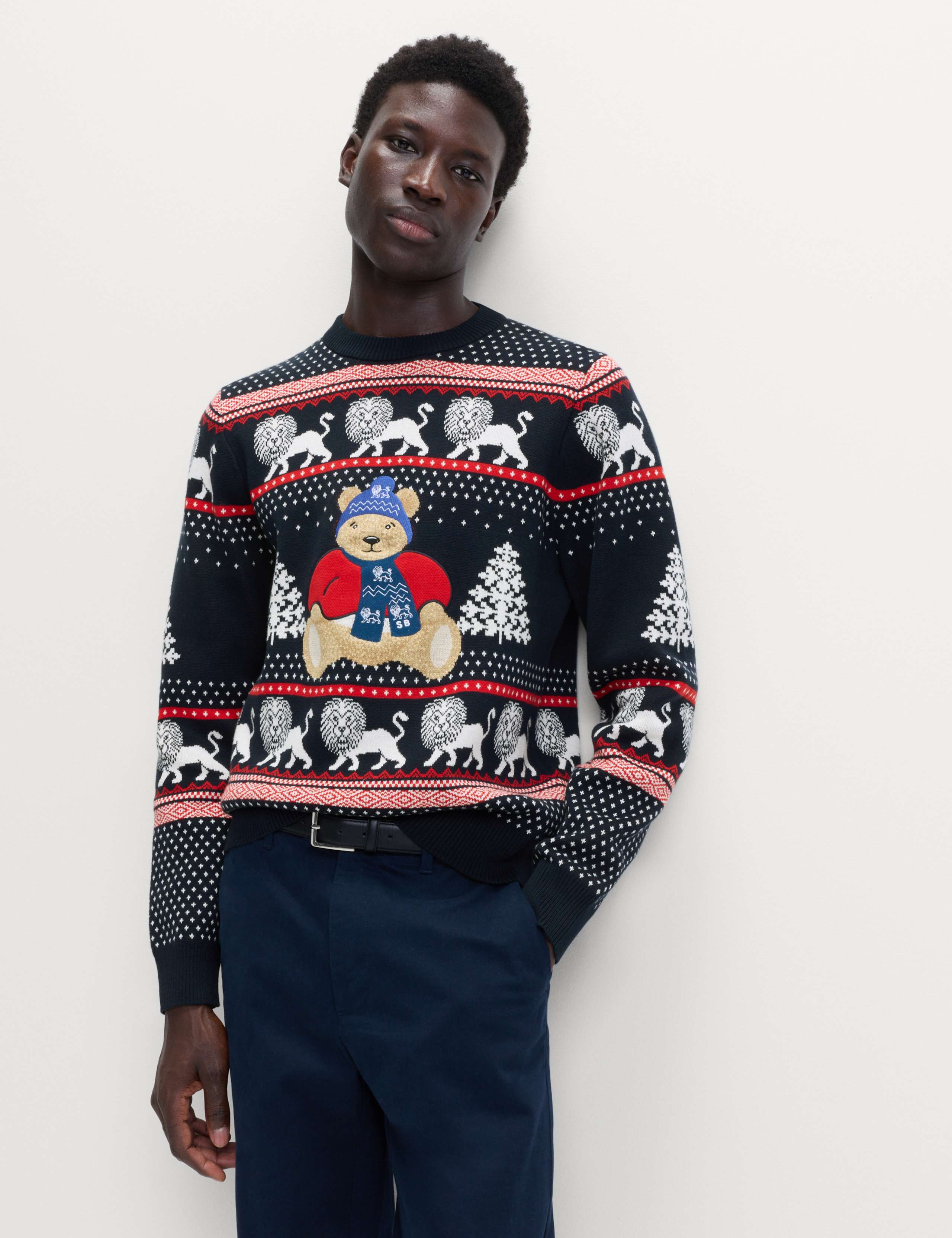 Pure Cotton Spencer Bear™ England Jumper 1 of 5