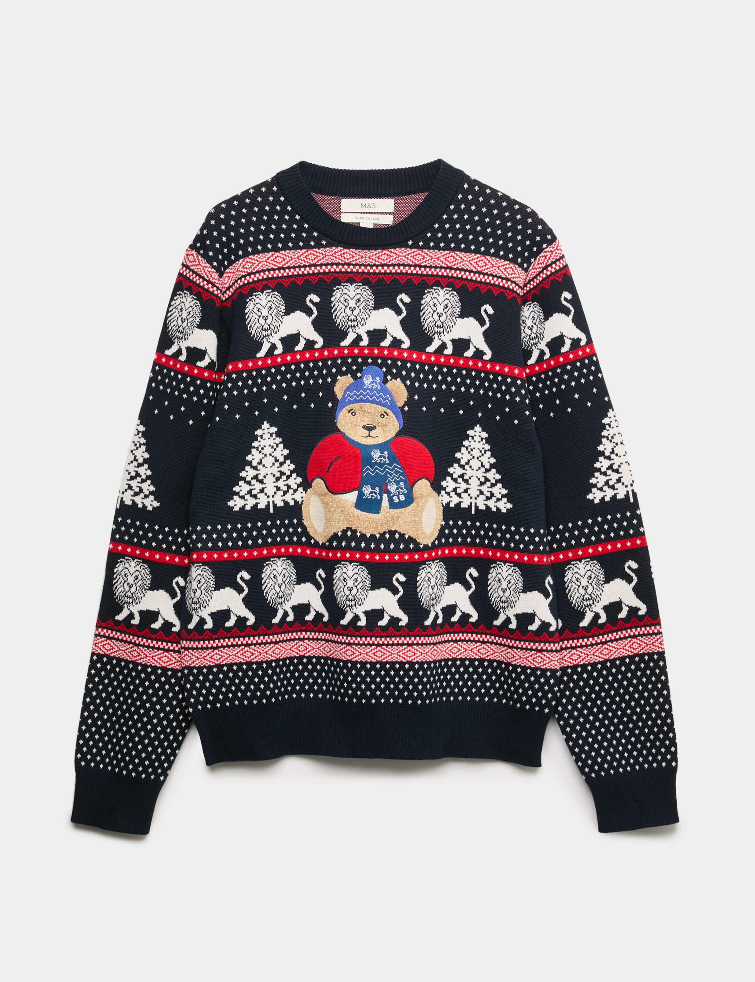 Pure Cotton Spencer Bear™ England Jumper 2 of 5