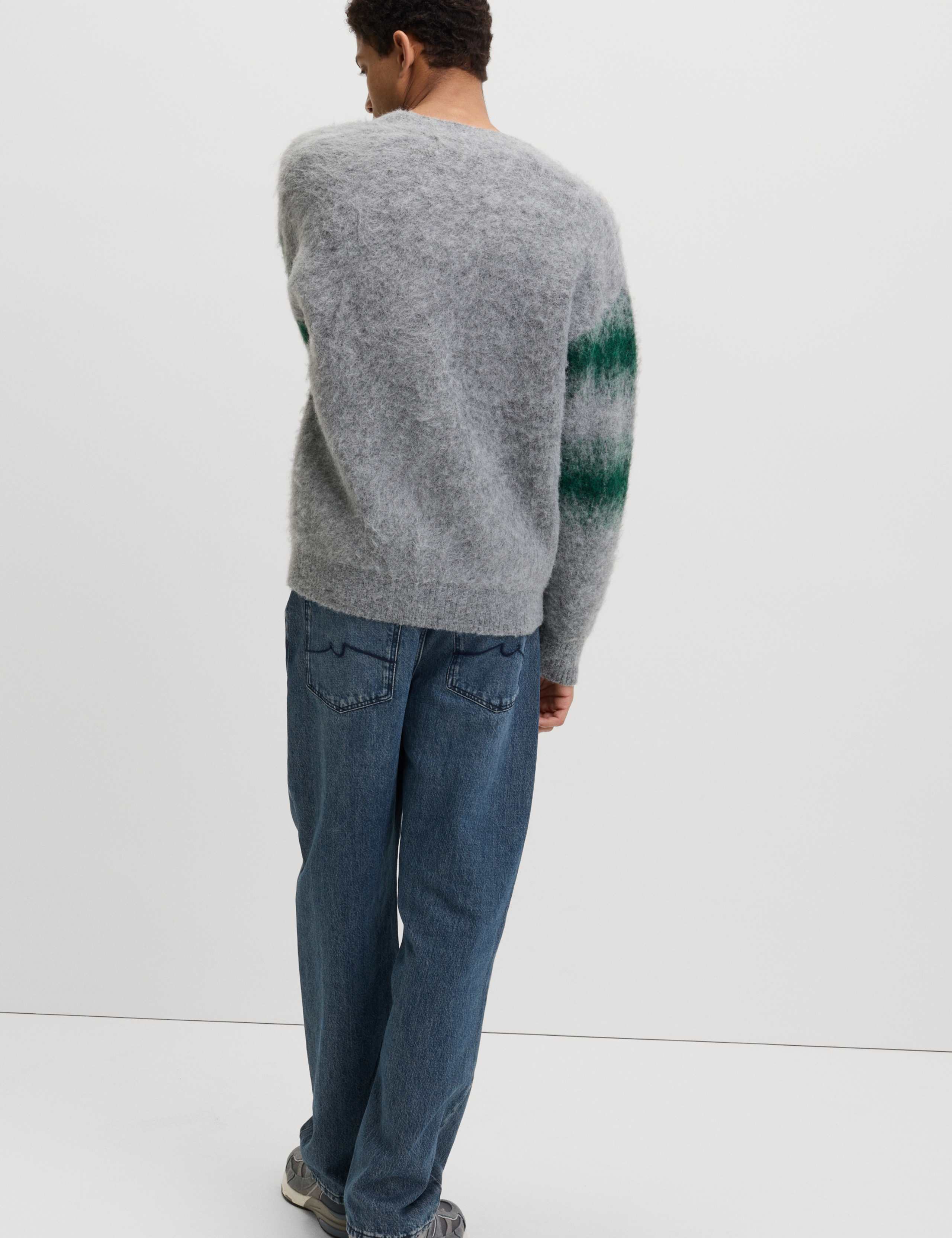 Hazy Knit Striped V-Neck Cardigan 6 of 7