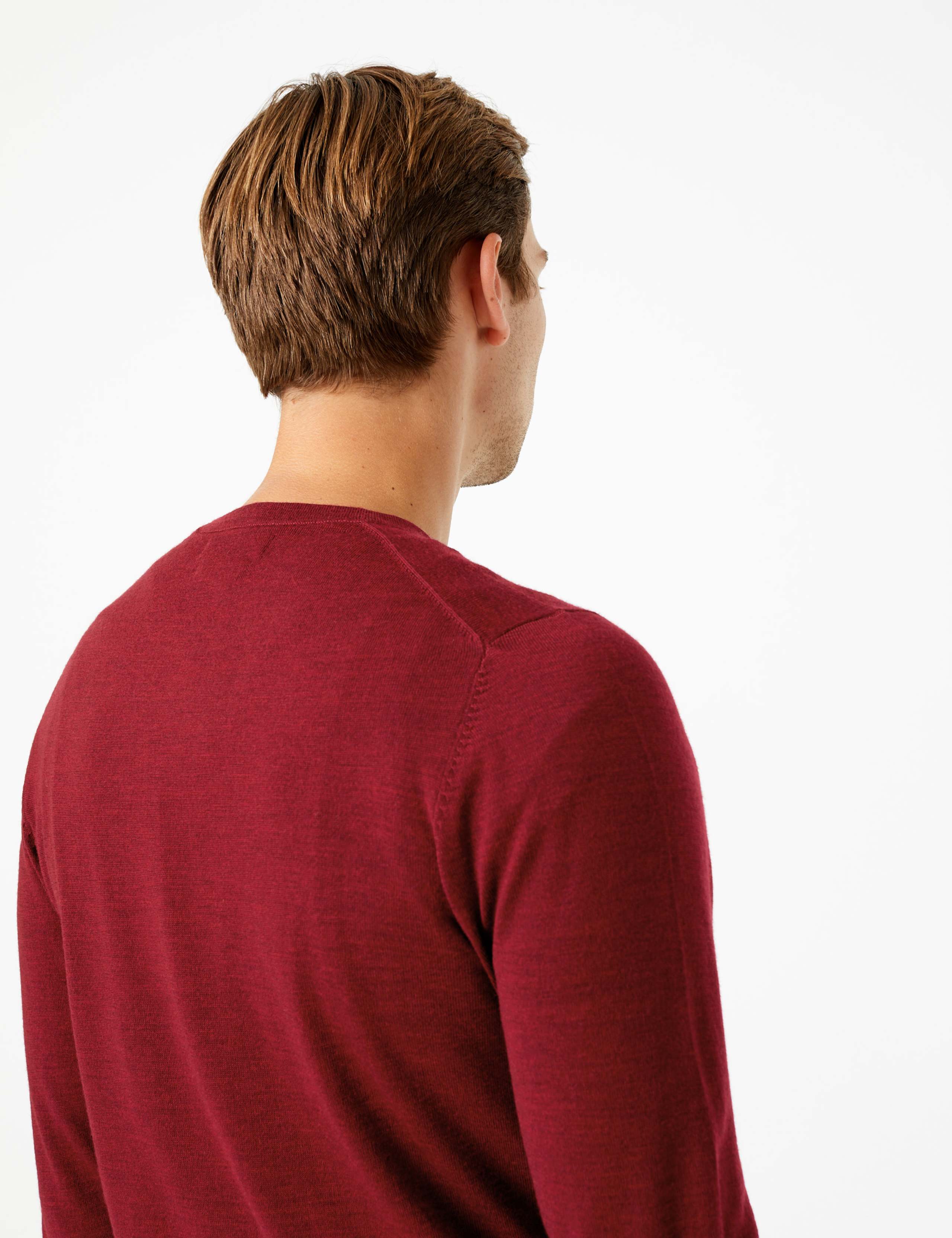 Pure Extra Fine Merino Wool Crew Neck Jumper 4 of 4