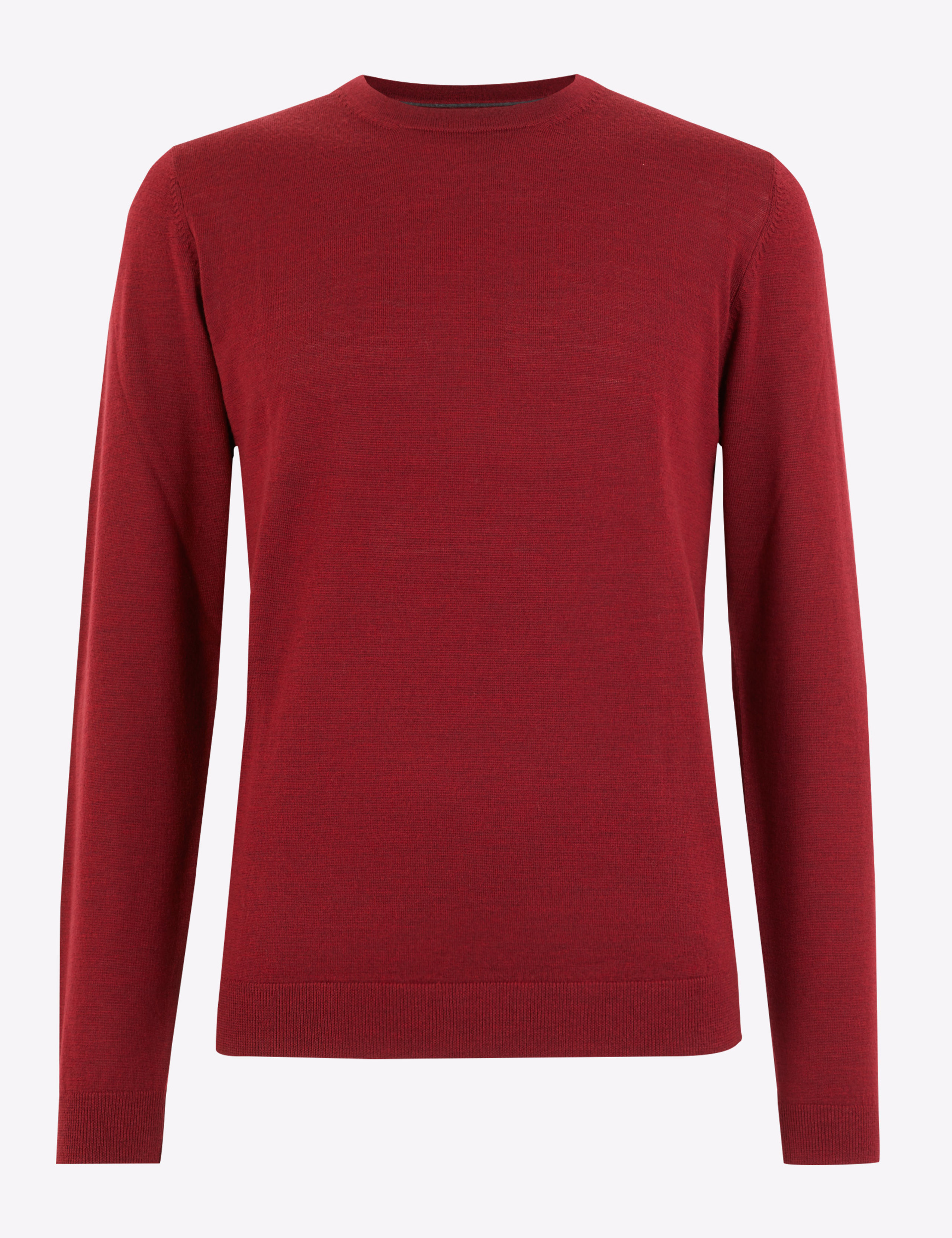 Pure Extra Fine Merino Wool Crew Neck Jumper 2 of 4