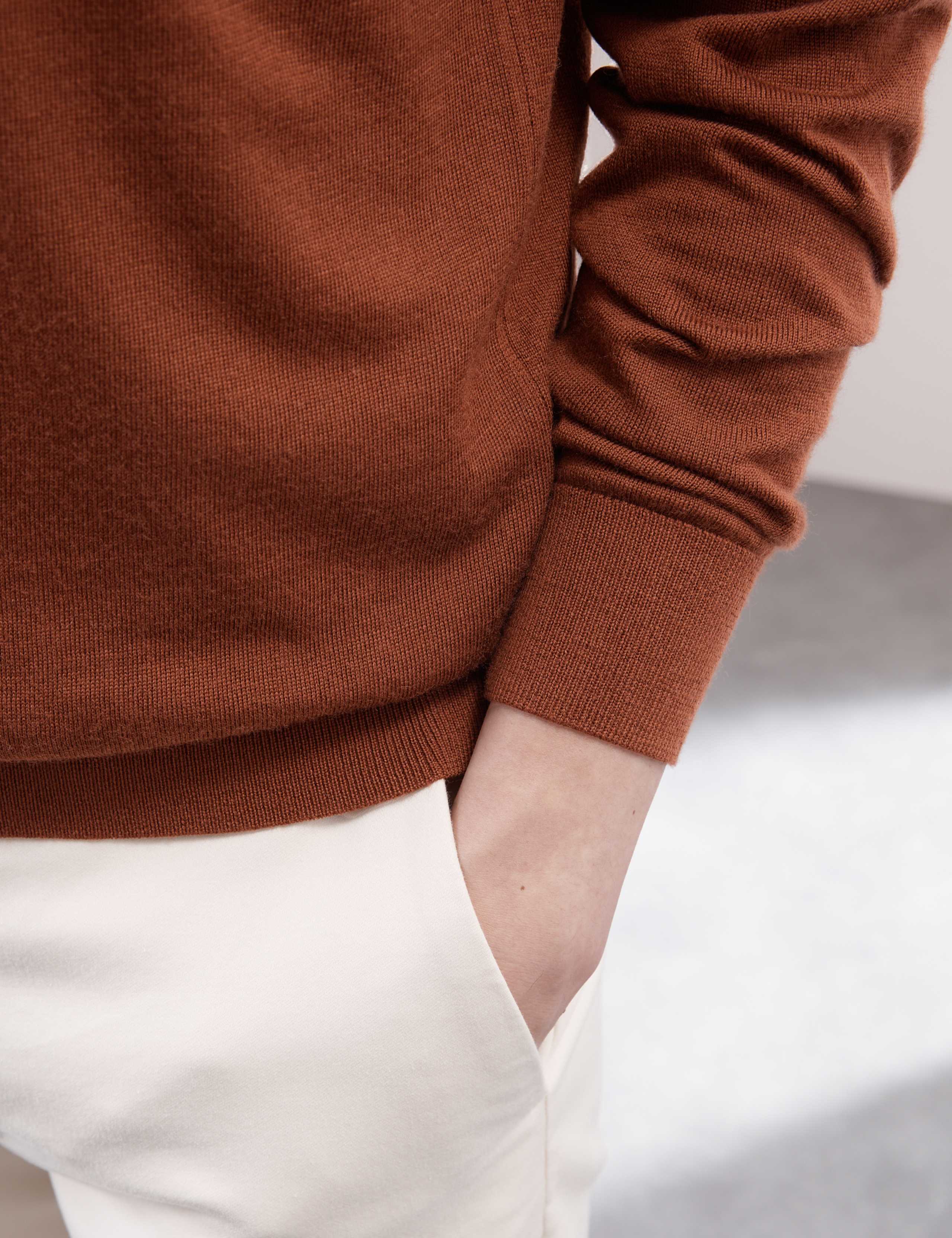 Pure Extra Fine Merino Wool Crew Neck Jumper 3 of 6