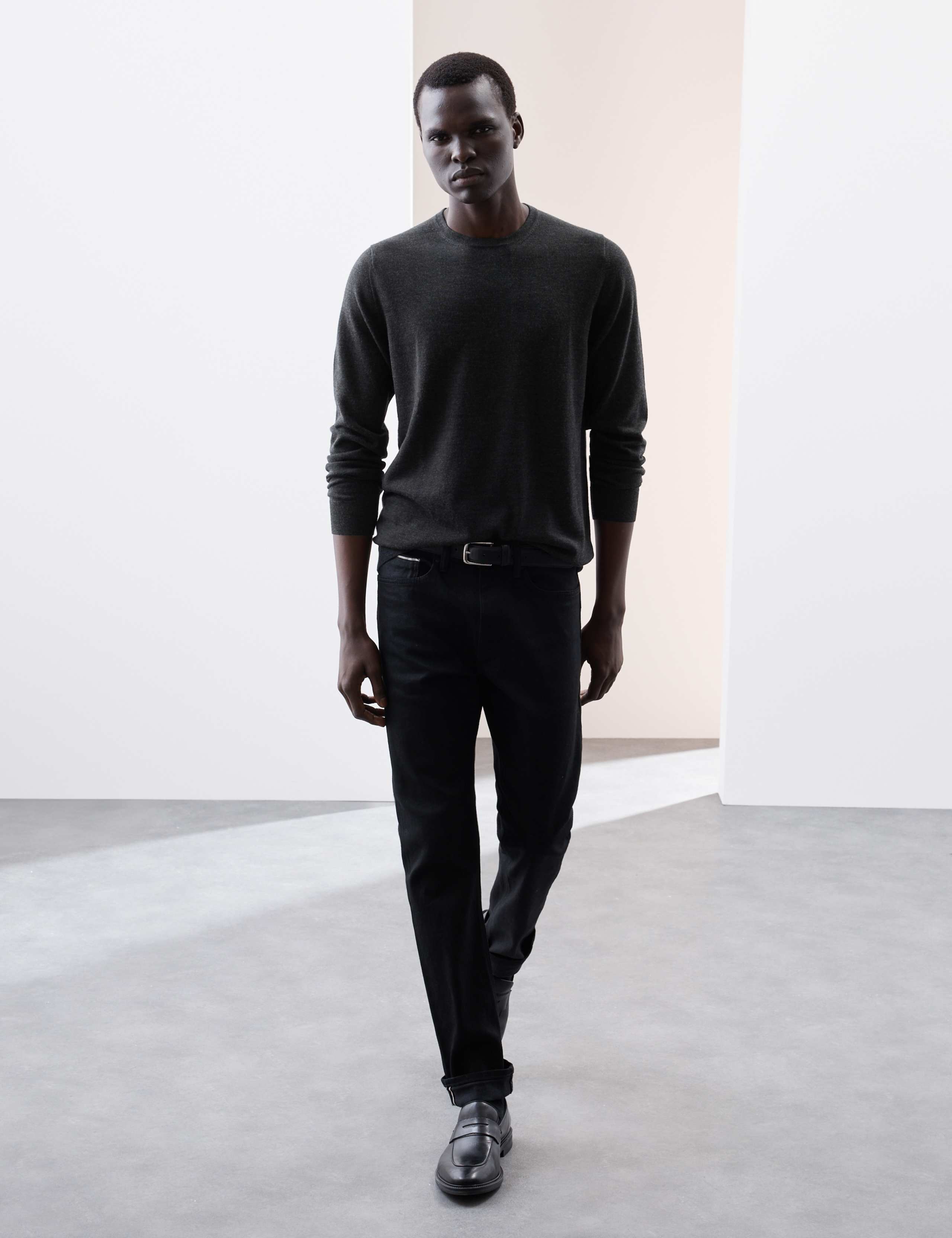 Pure Extra Fine Merino Wool Crew Neck Jumper 4 of 6
