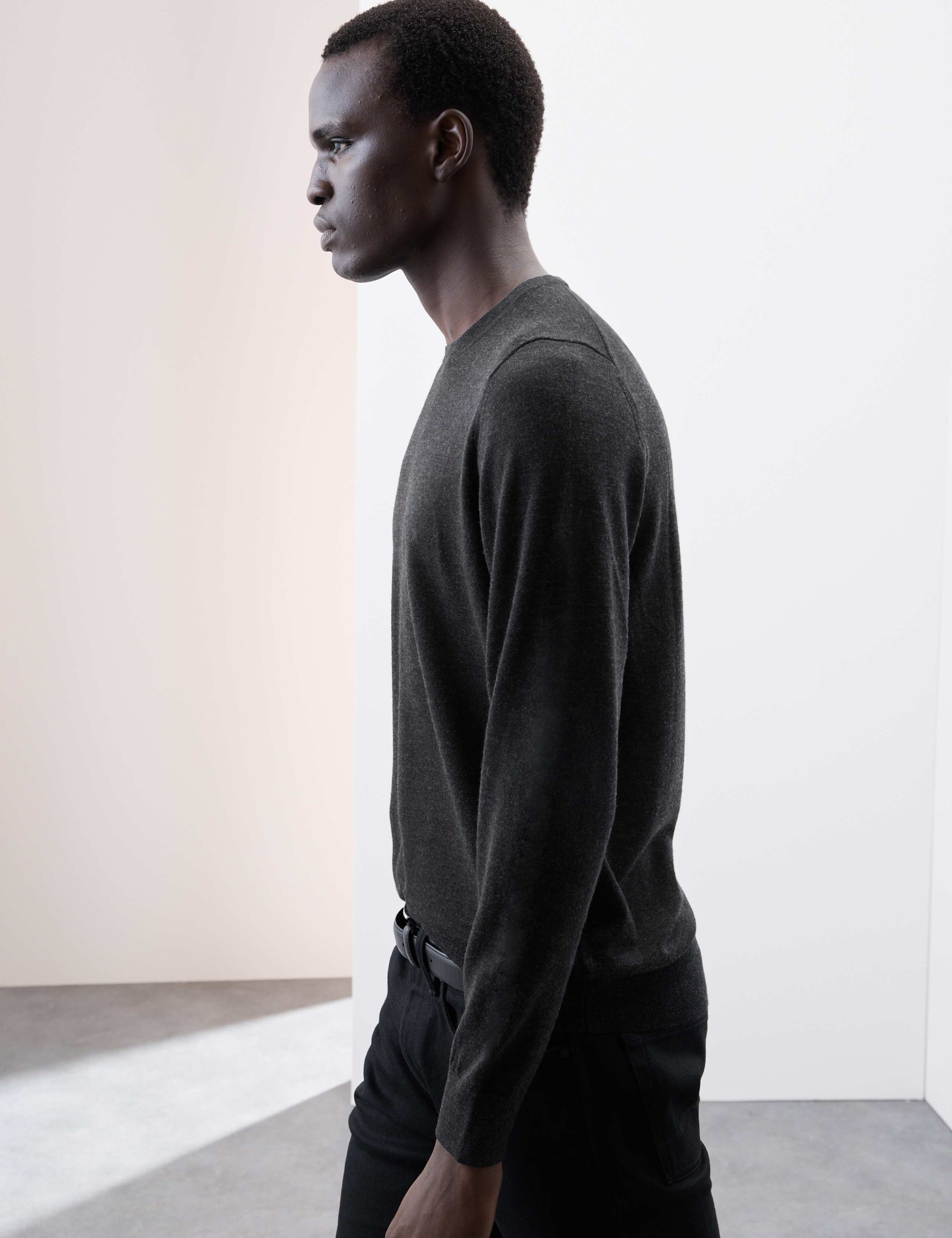 Pure Extra Fine Merino Wool Crew Neck Jumper 5 of 6
