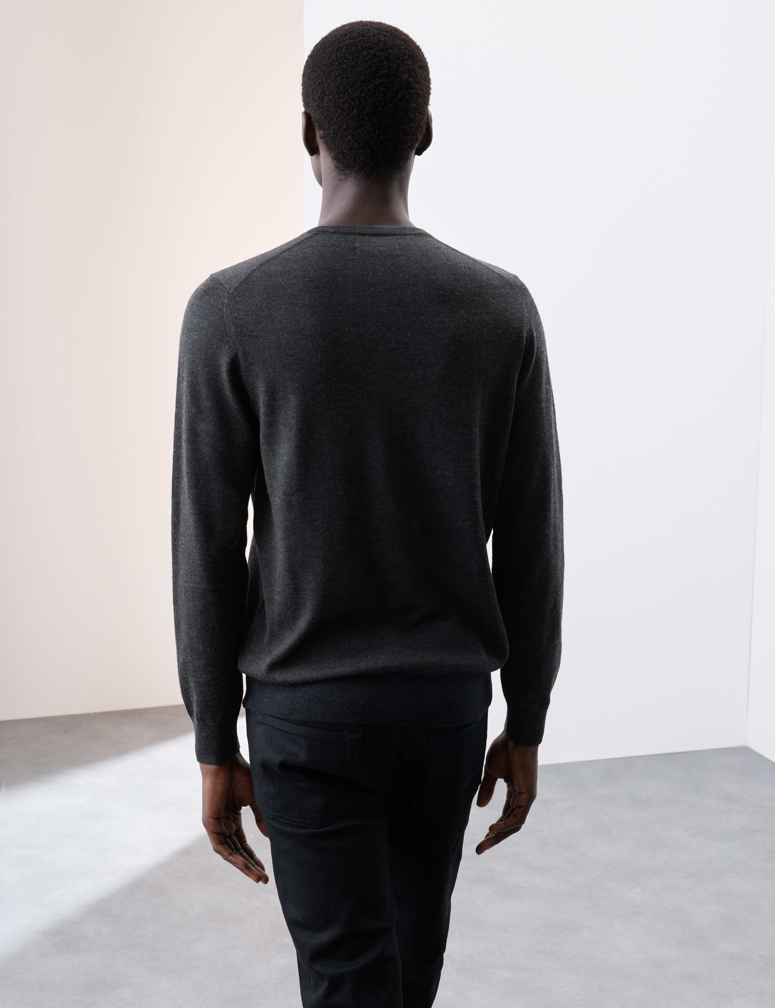 Pure Extra Fine Merino Wool Crew Neck Jumper 6 of 6