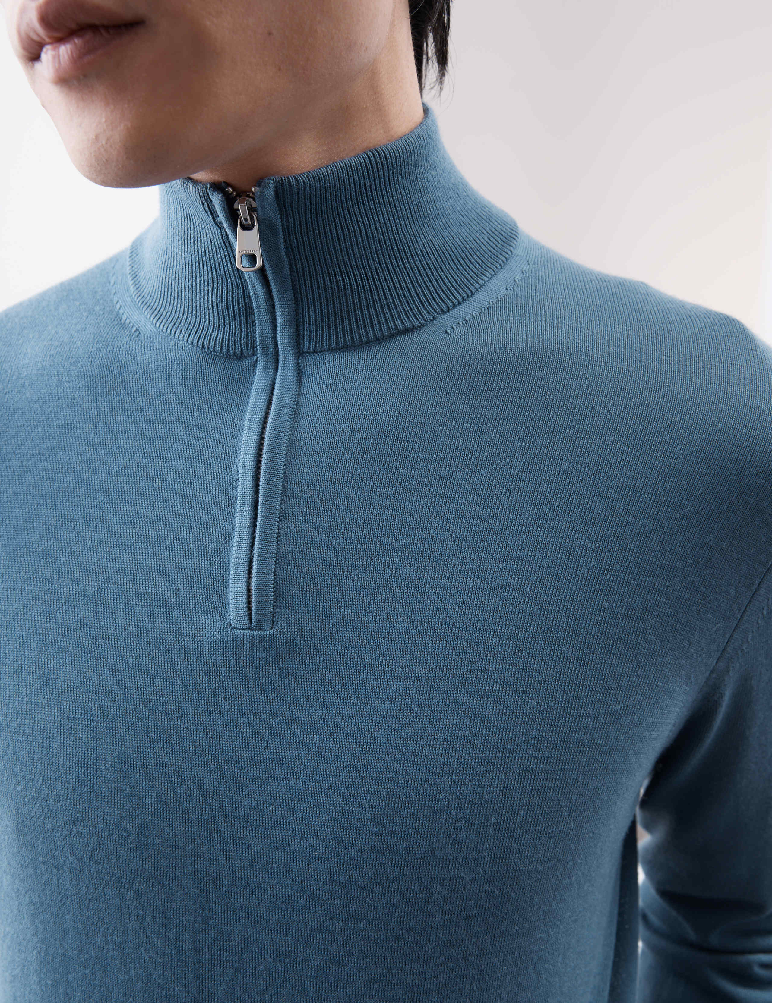 Pure Extra Fine Merino Wool Half Zip Jumper 3 of 5