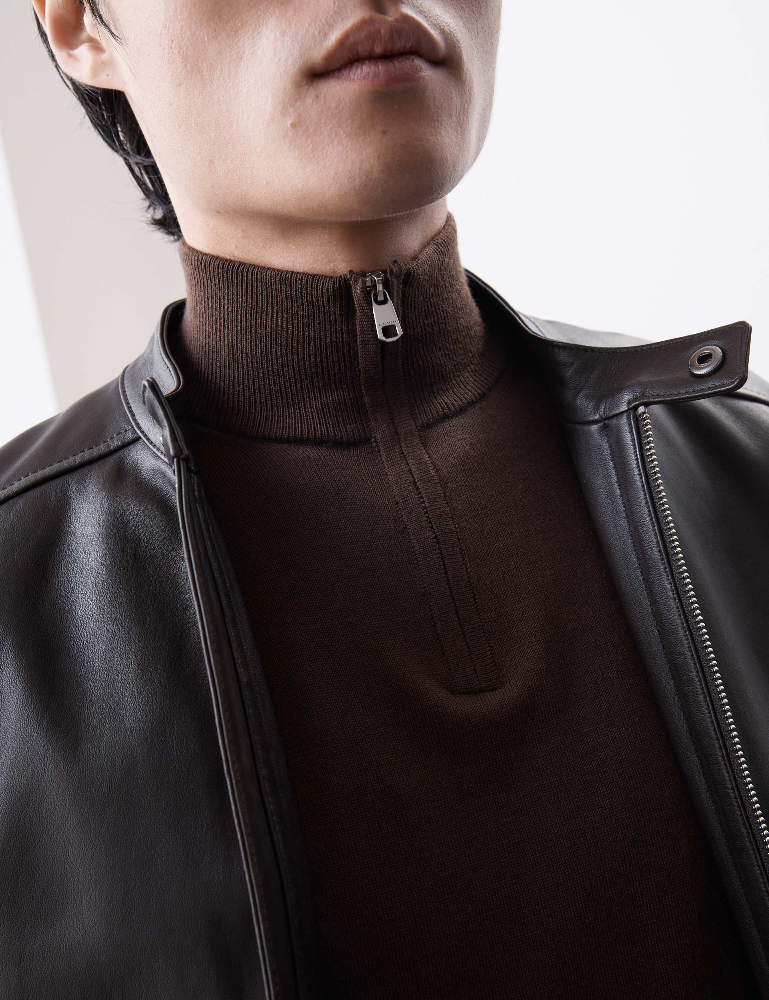 Pure Extra Fine Merino Wool Half Zip Jumper 3 of 5