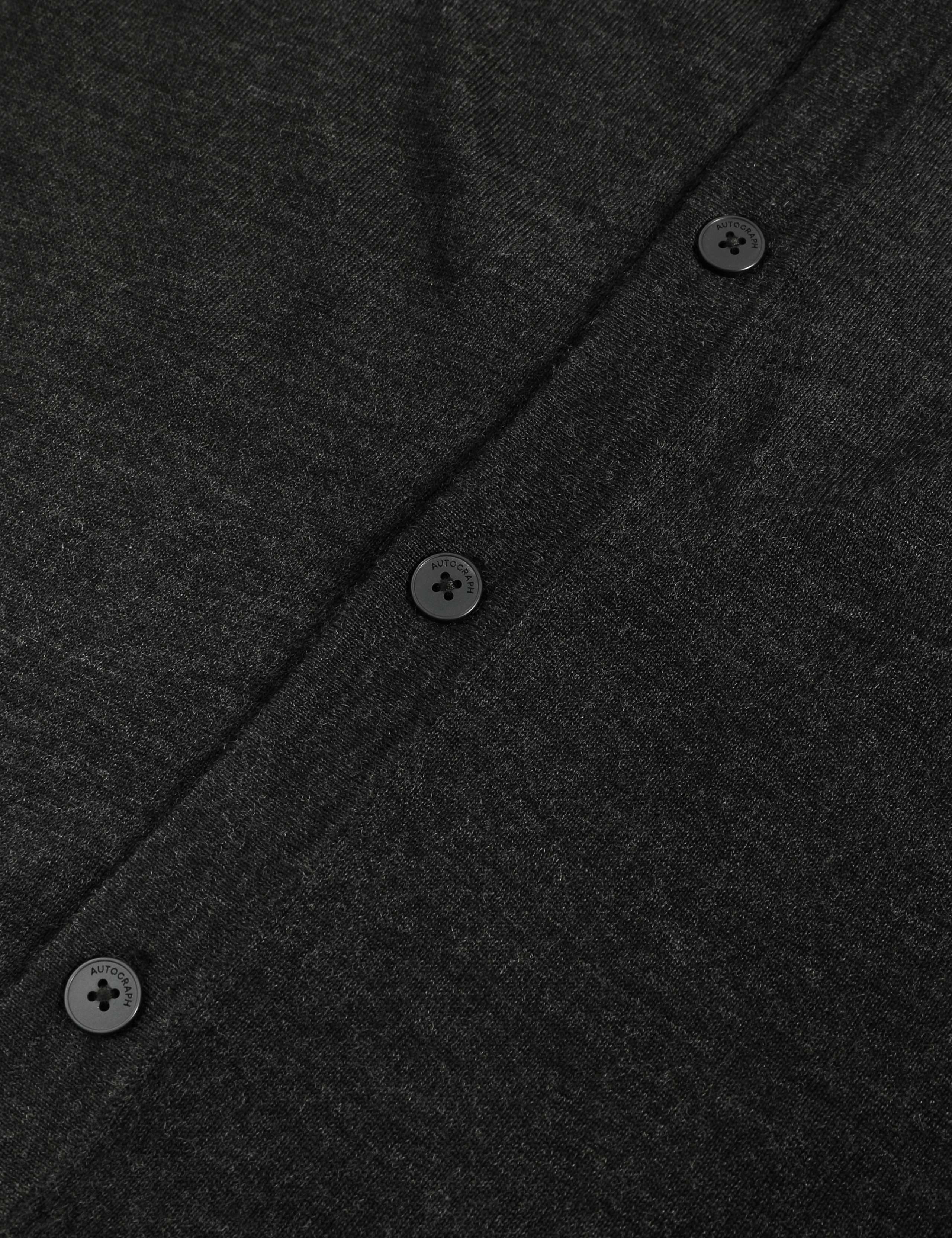 Pure Extra Fine Merino Wool V-Neck Cardigan 8 of 8