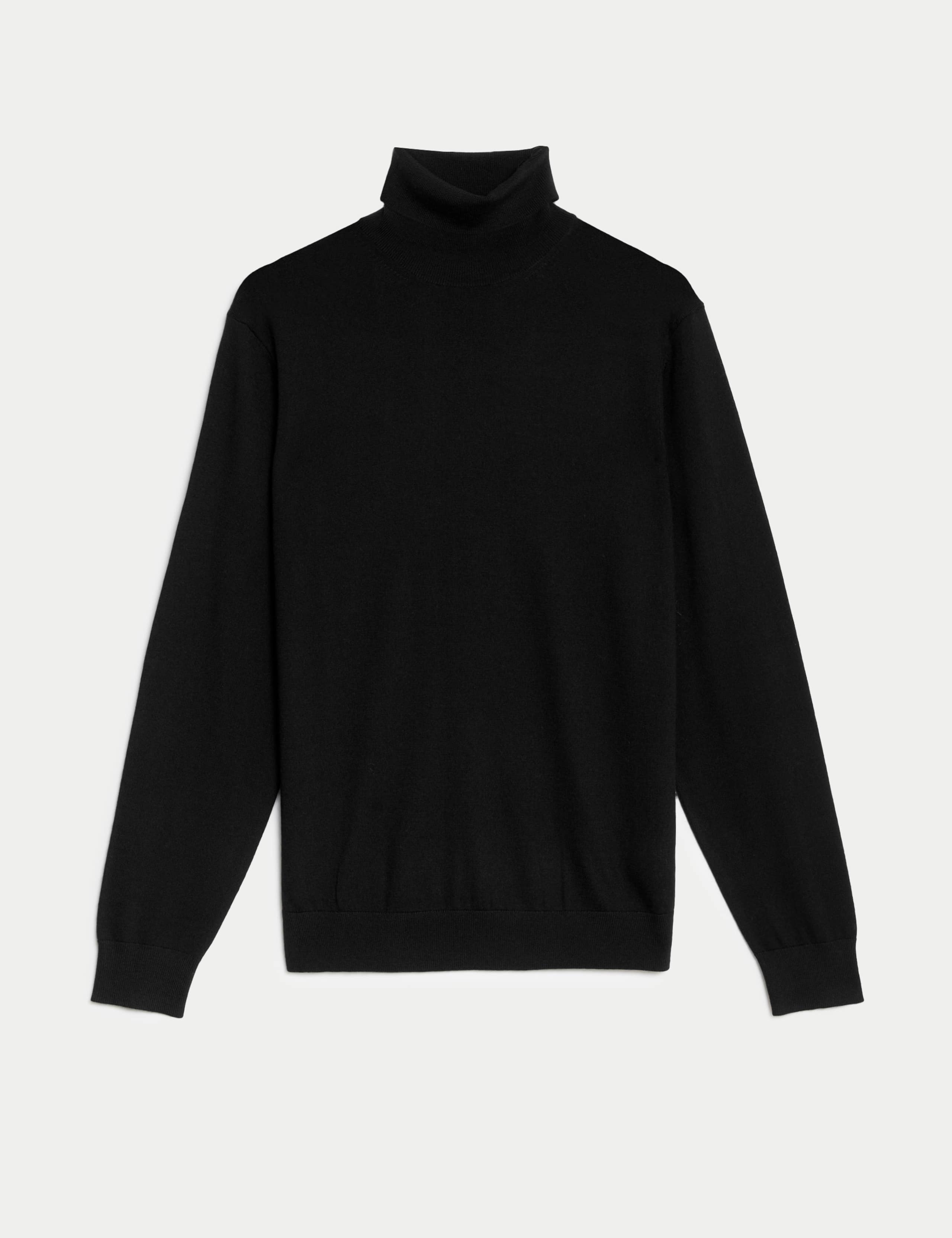 Pure Extra Fine Merino Wool Roll Neck Jumper 2 of 7