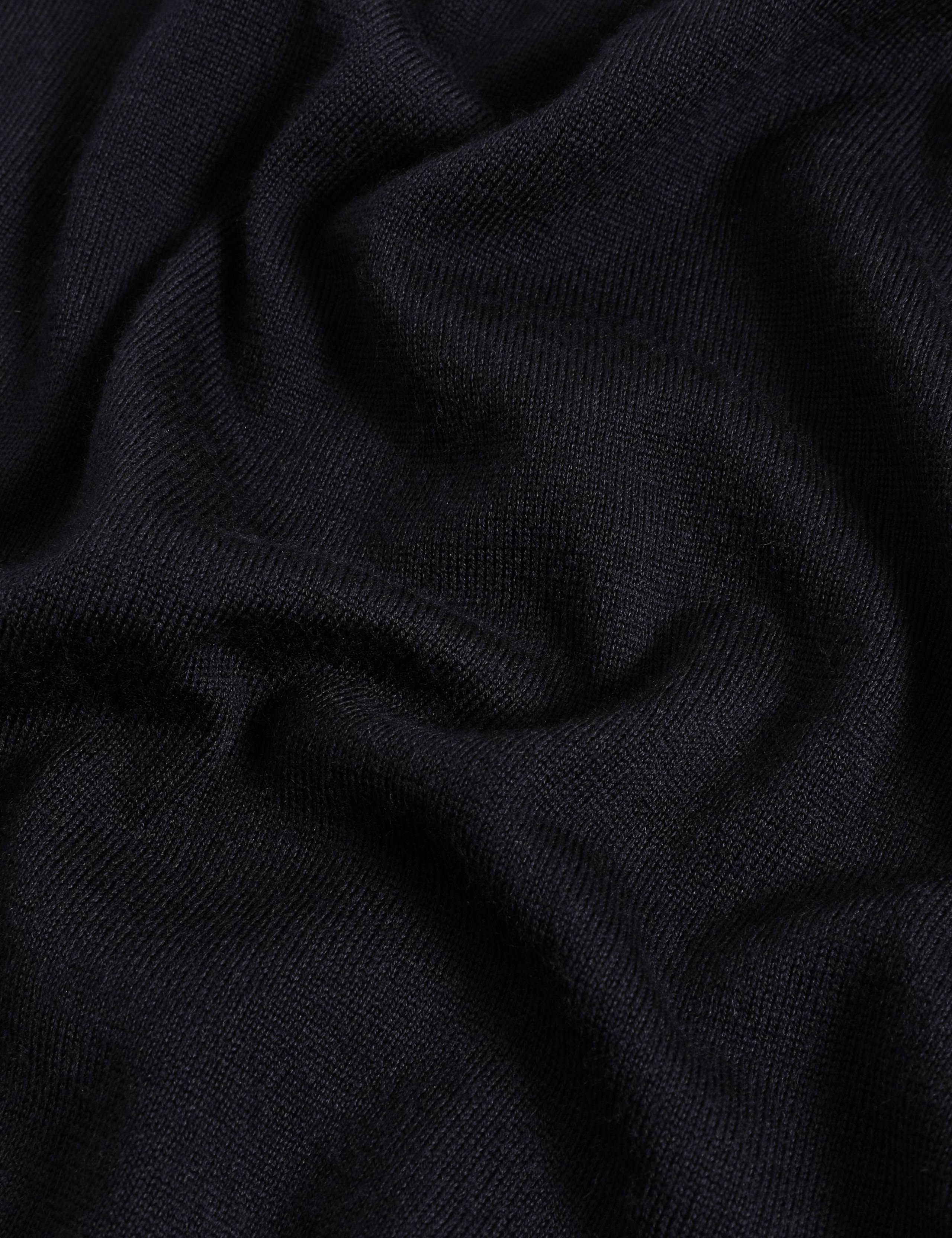 Pure Extra Fine Merino Wool Knitted Polo Shirt 7 of 7