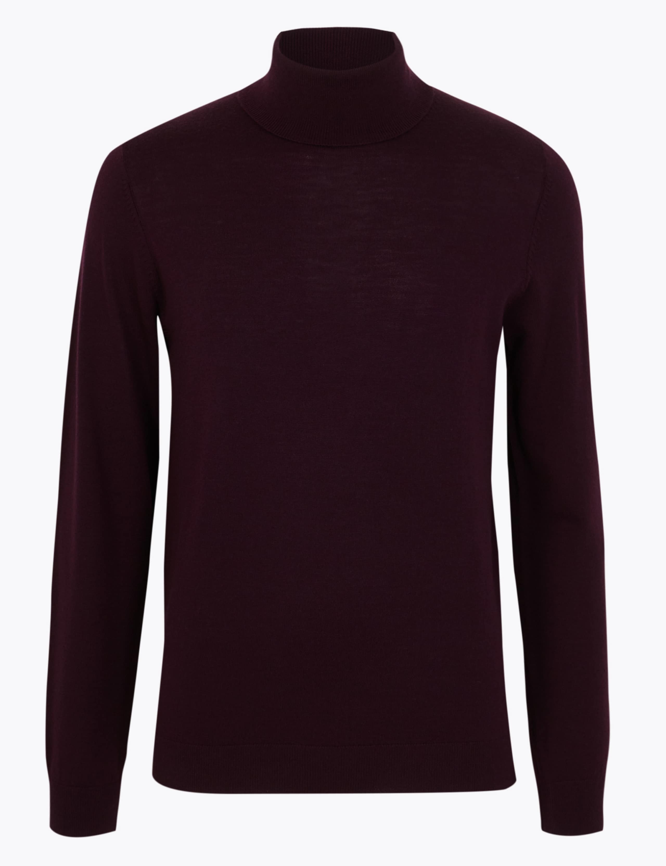 Pure Extra Fine Merino Wool Roll Neck Jumper 2 of 4