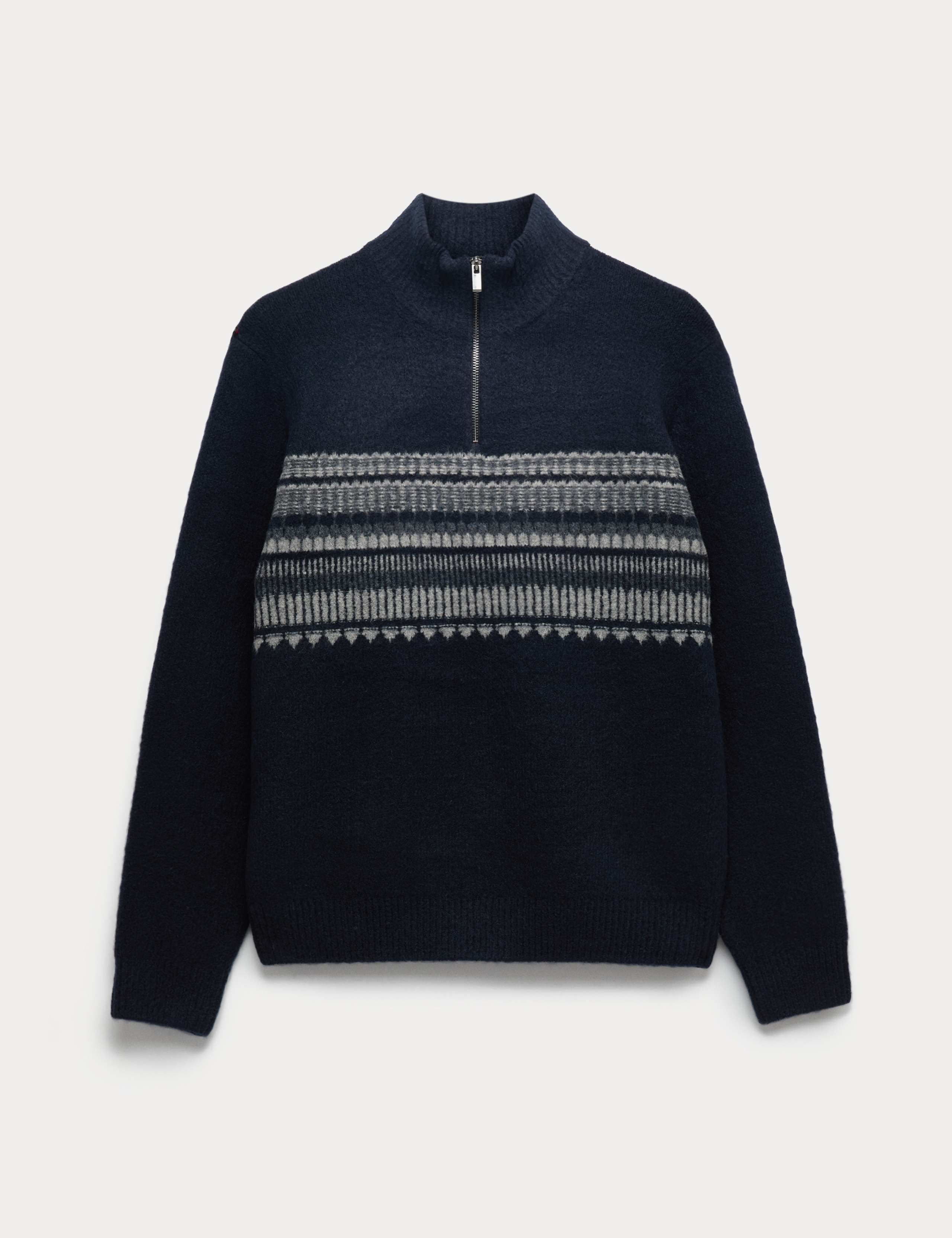 Striped Half Zip Soft Jumper 2 of 6
