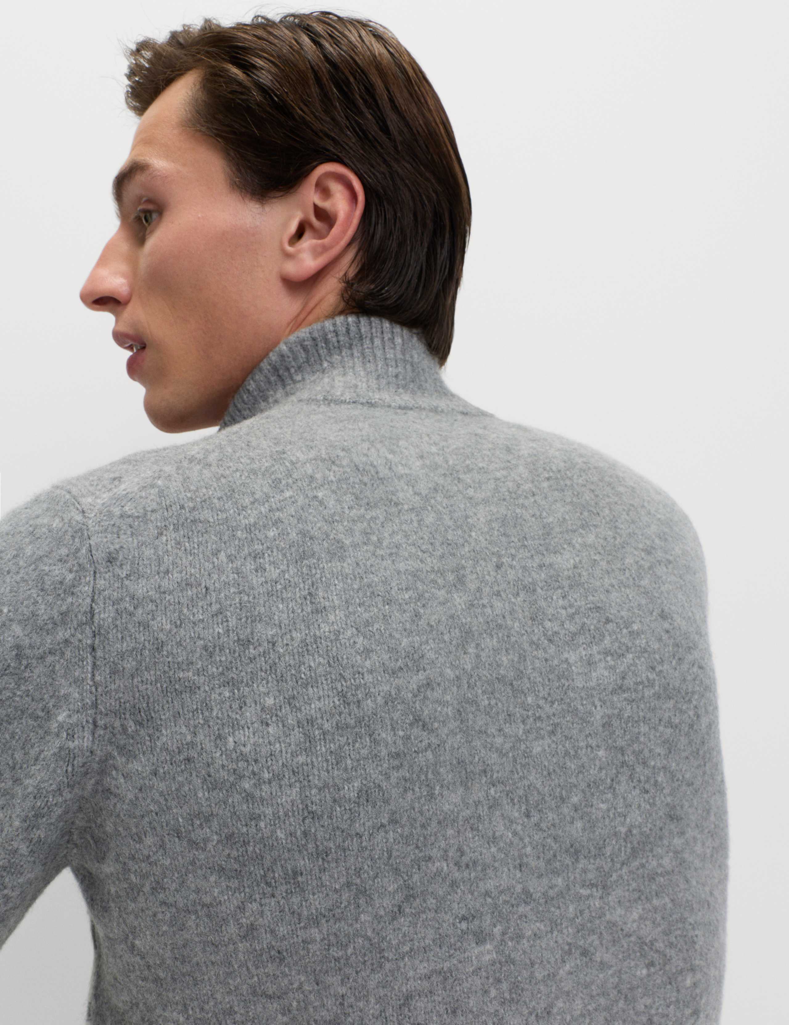 Striped Half Zip Soft Jumper 4 of 5