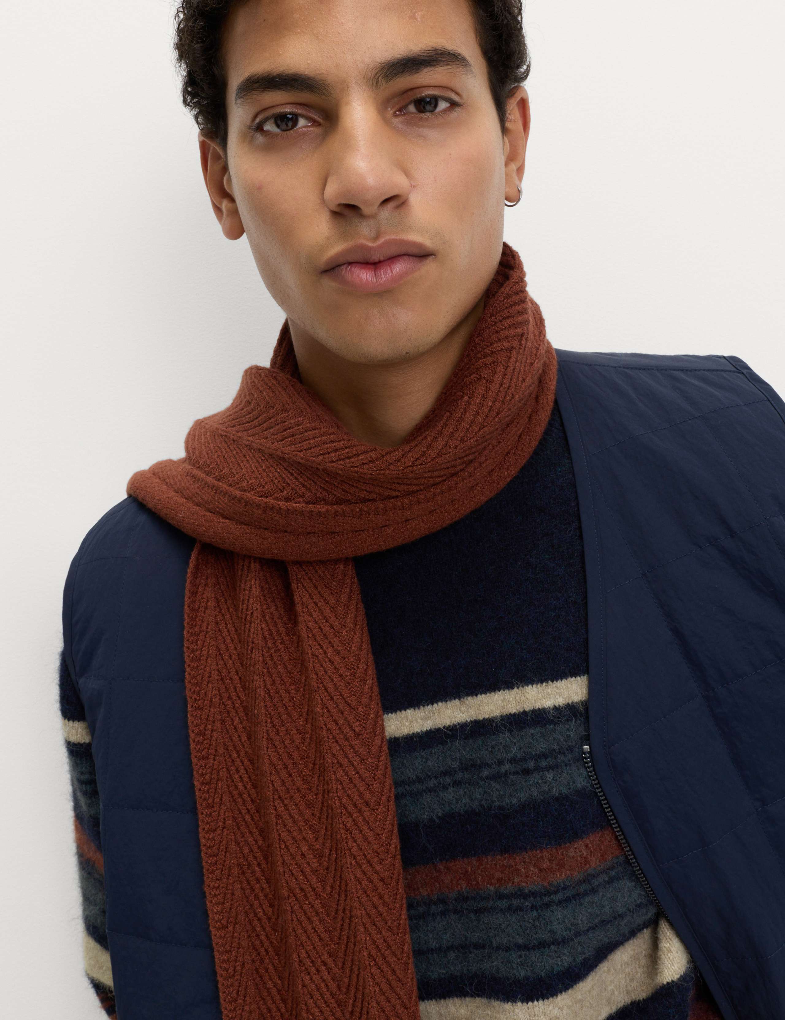 Hazy Striped Crew Neck Jumper with Wool 3 of 5