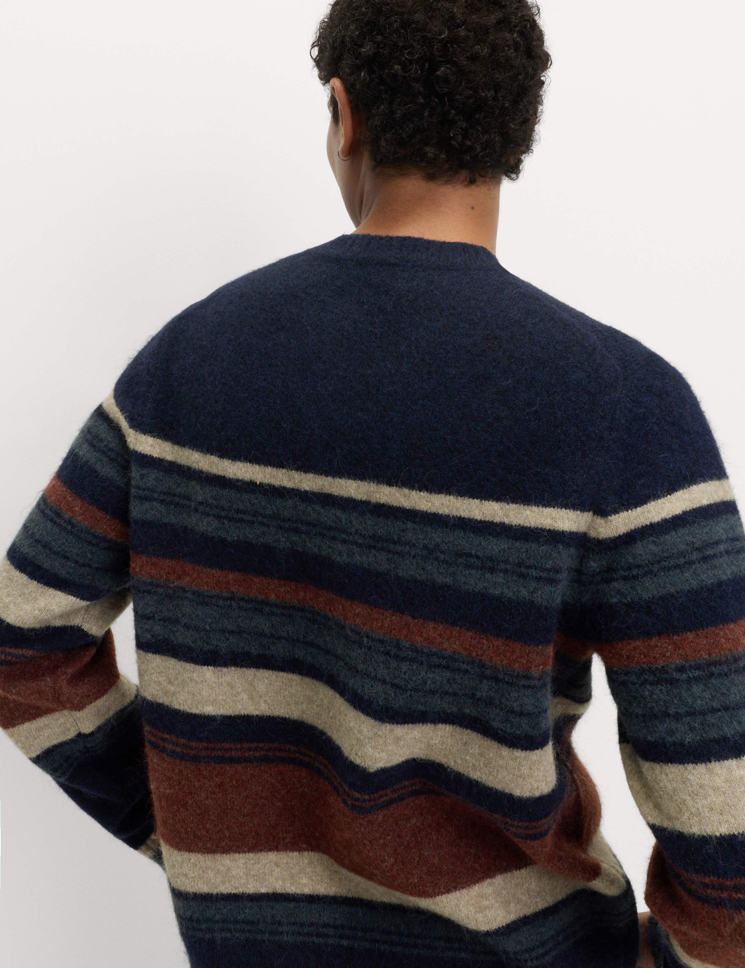 Hazy Striped Crew Neck Jumper with Wool 5 of 5