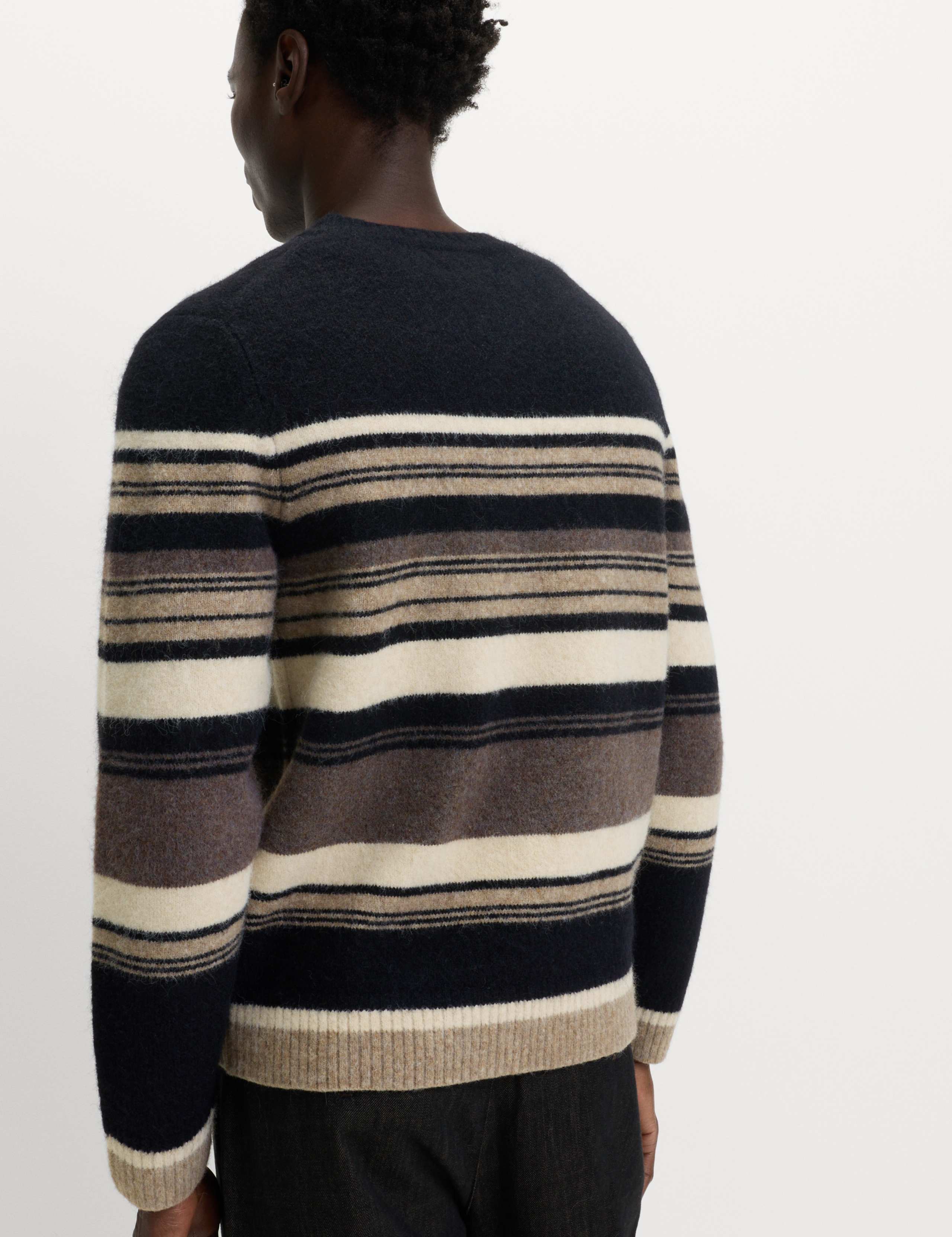 Hazy Striped Crew Neck Jumper with Wool 5 of 5