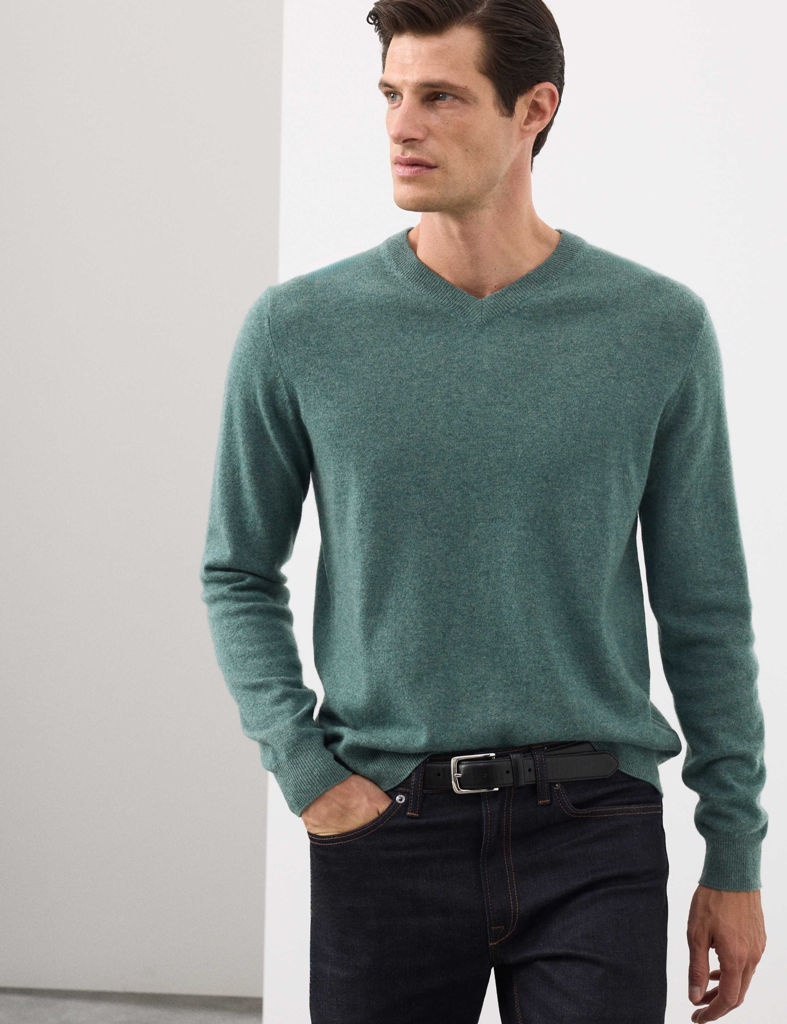 Pure Cashmere V-Neck Jumper 4 of 7