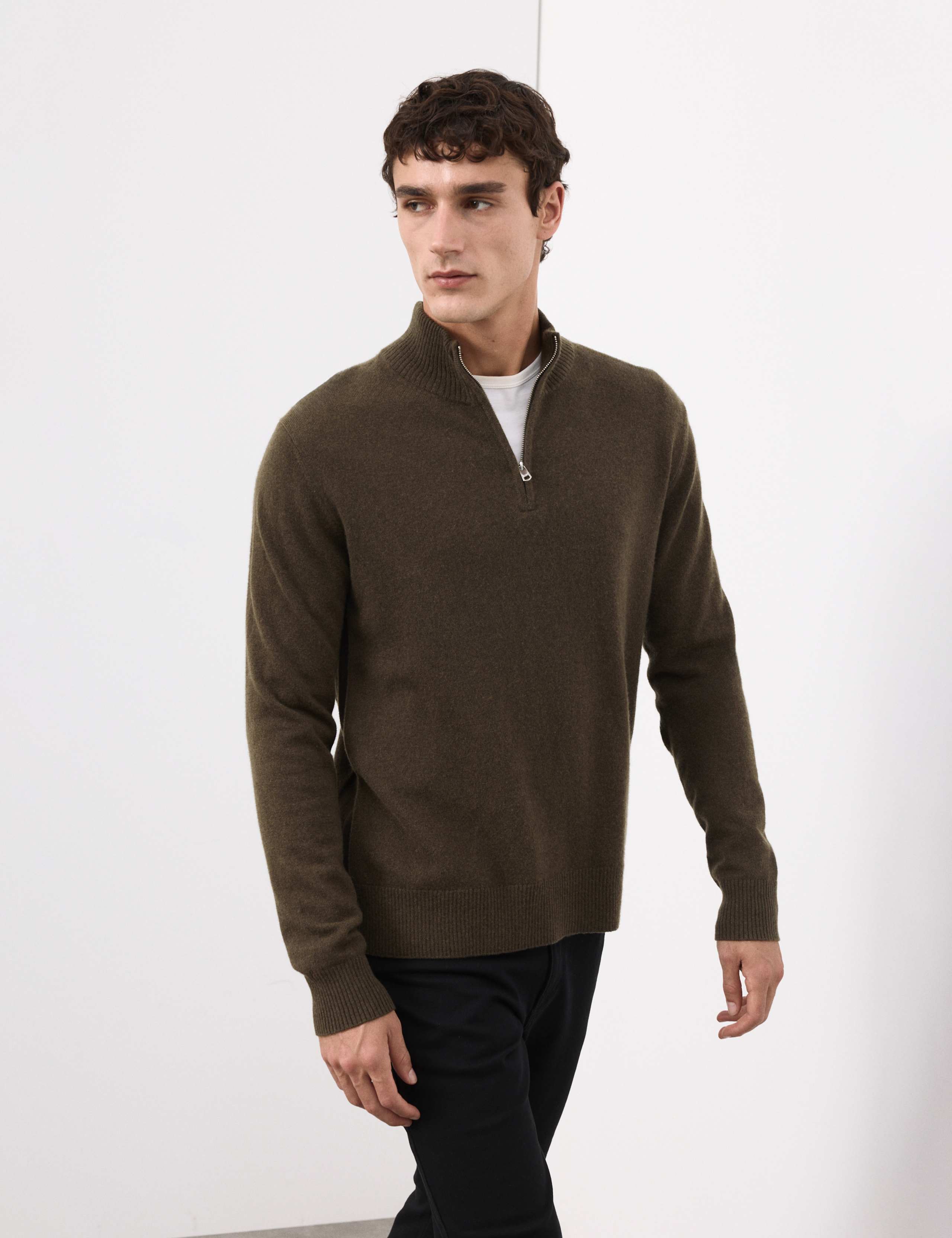 Pure Cashmere Half Zip Jumper 6 of 6