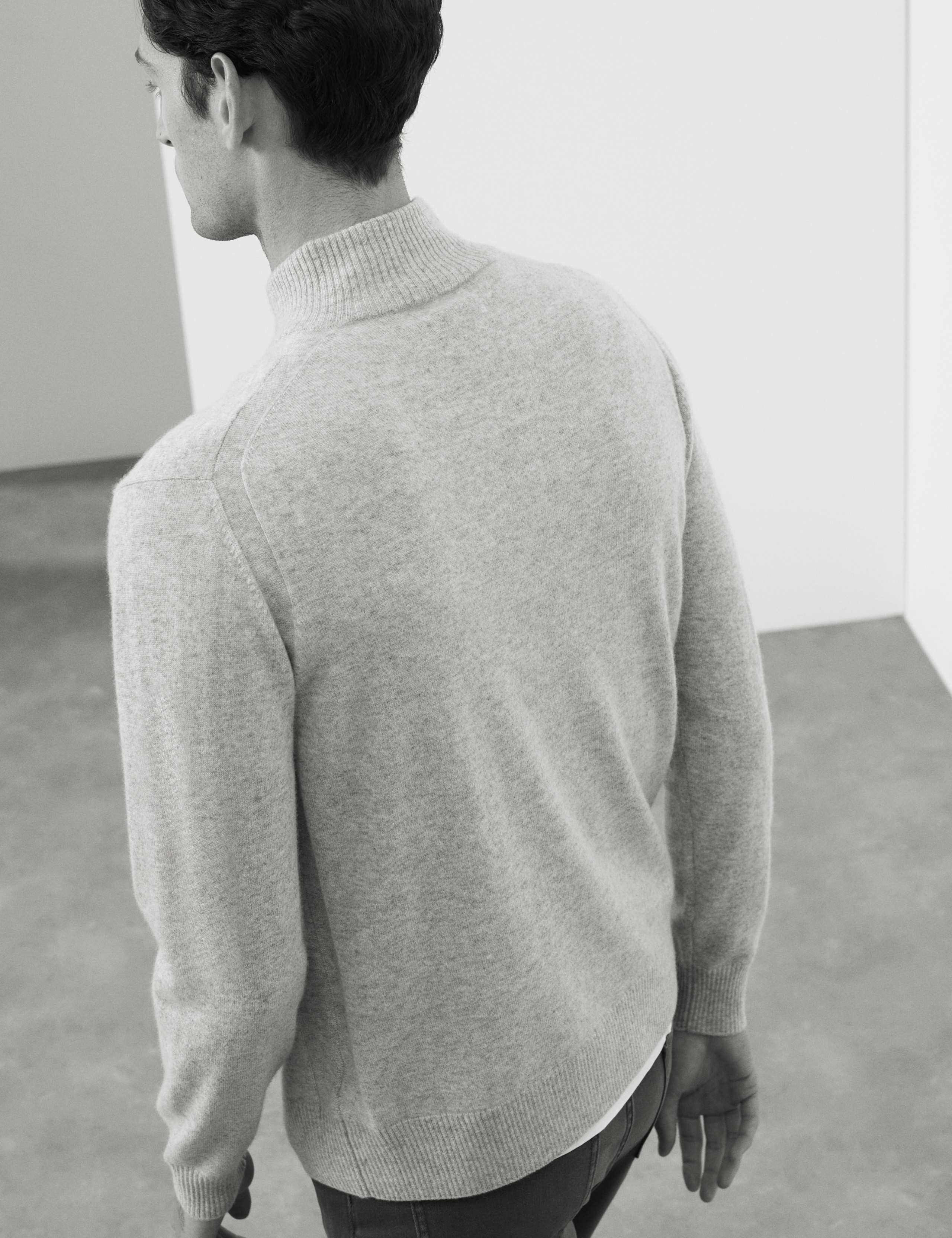 Pure Cashmere Half Zip Jumper 5 of 7