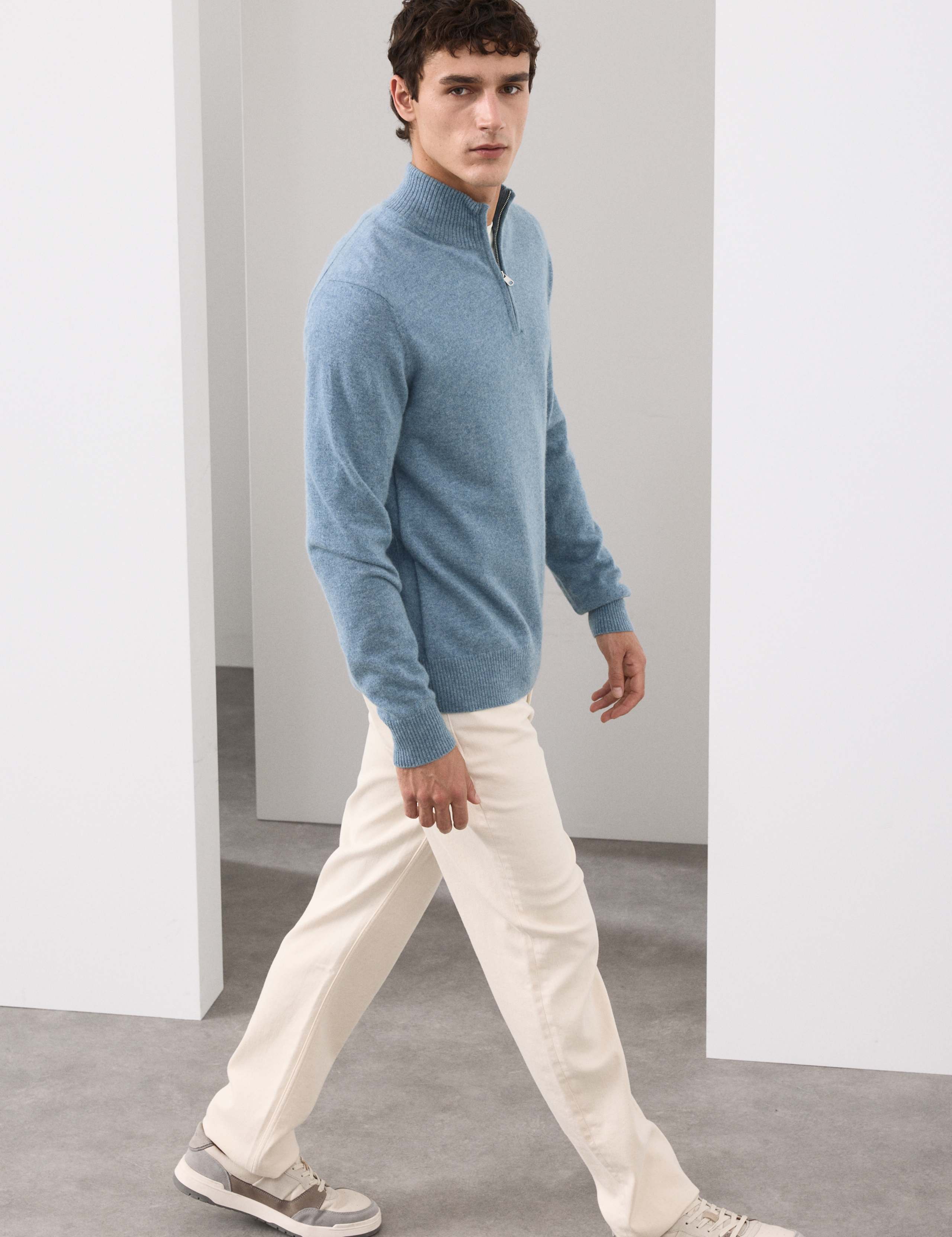 Pure Cashmere Half Zip Jumper 5 of 7