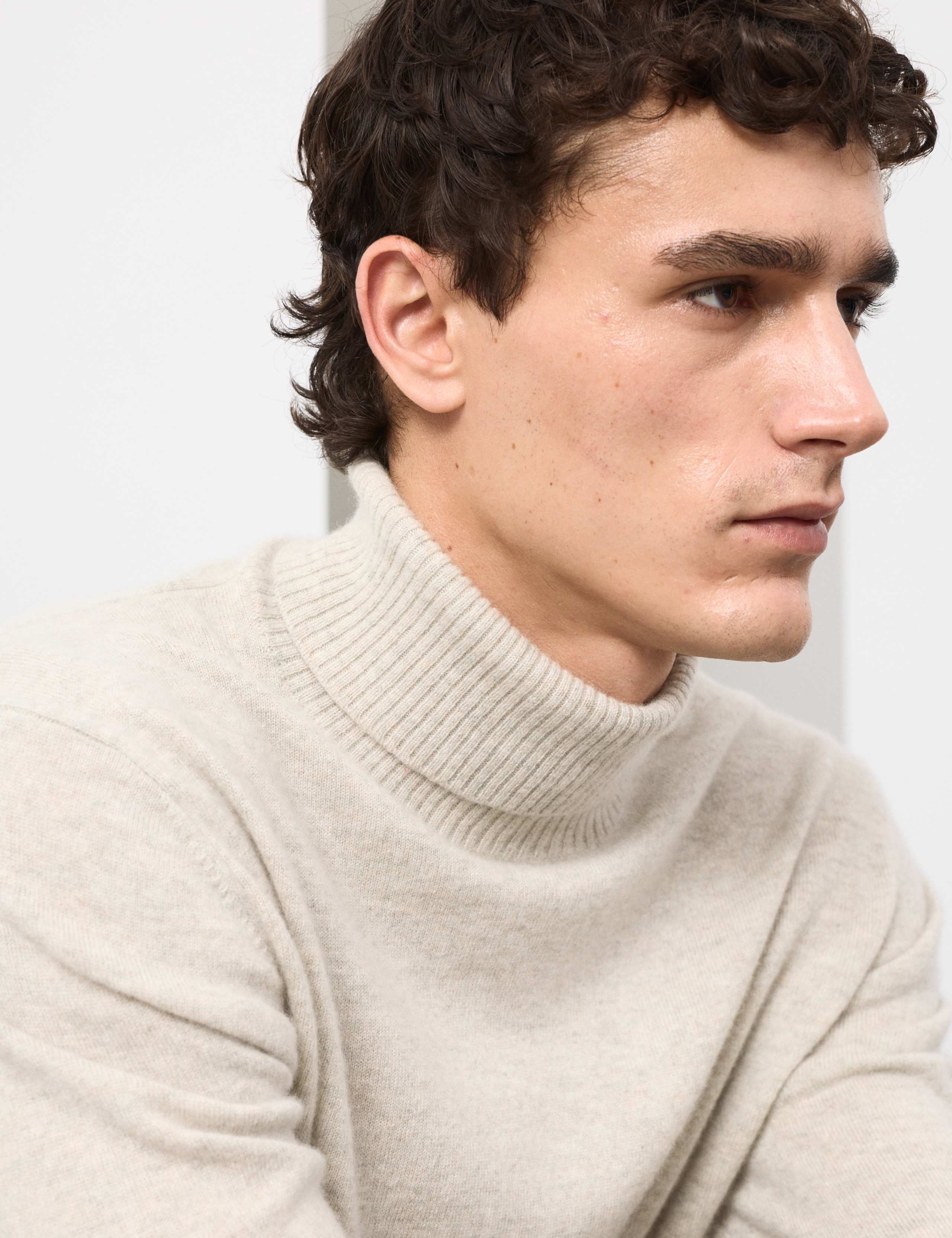 Pure Cashmere Roll Neck Jumper 1 of 7