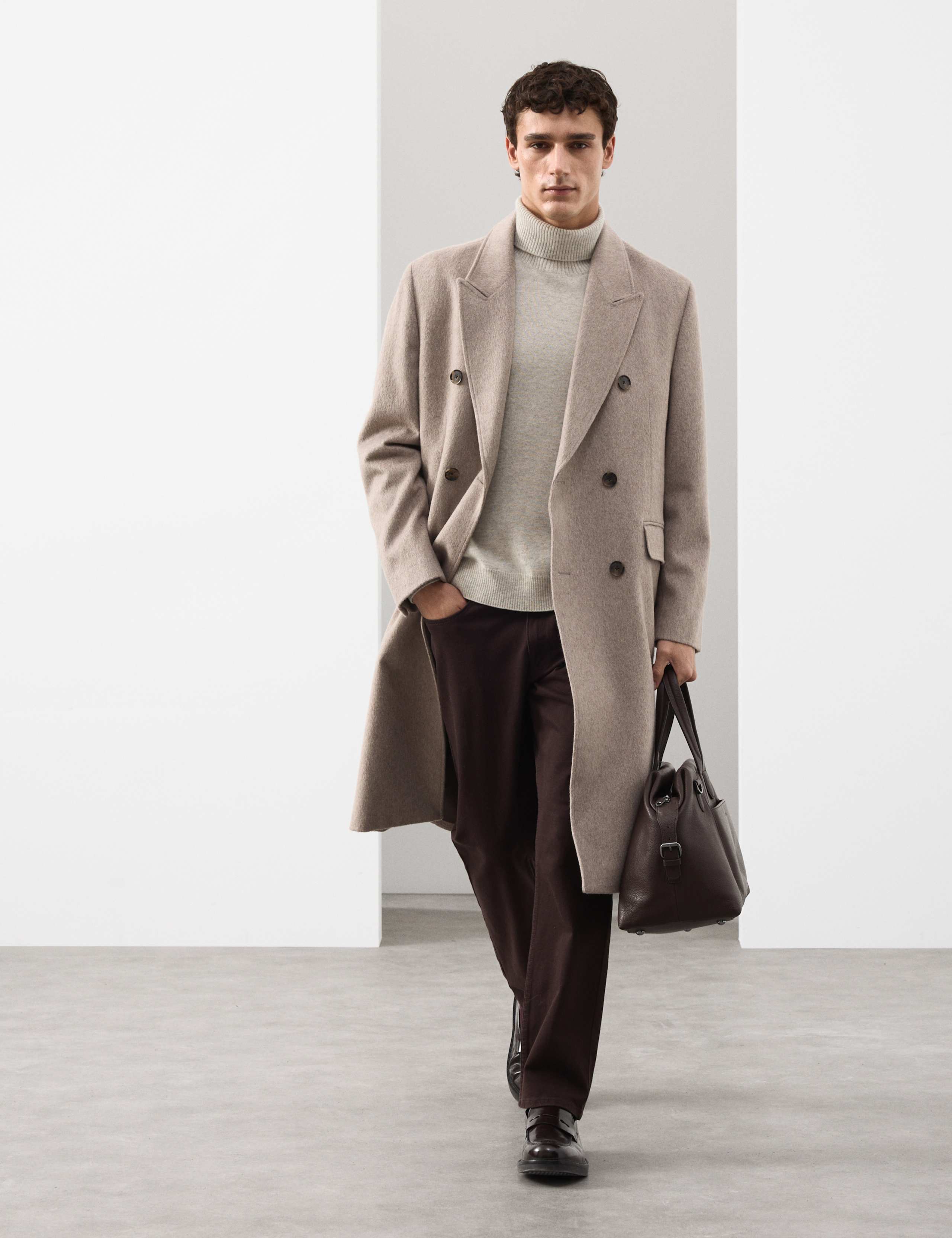 Pure Cashmere Roll Neck Jumper 3 of 7