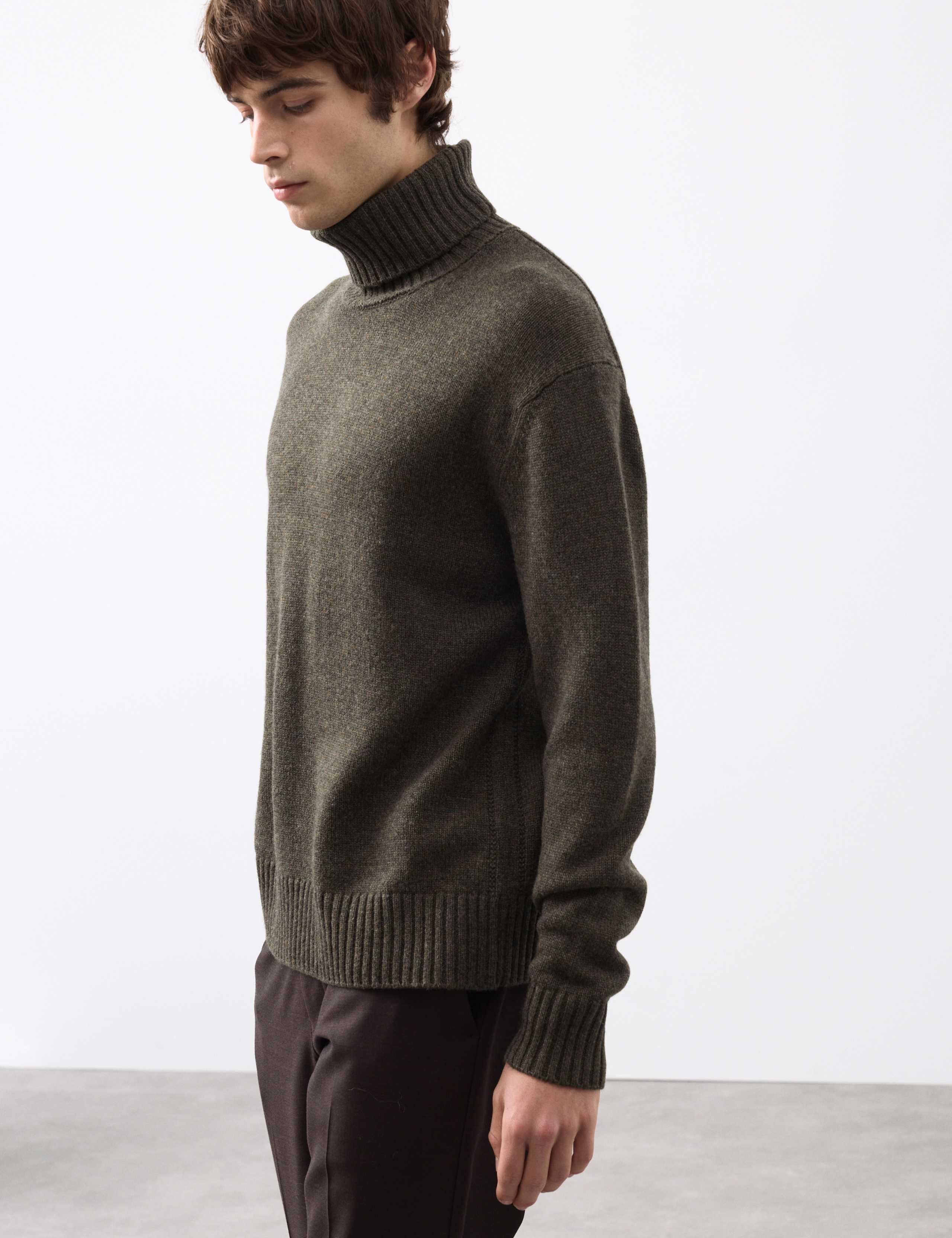 Wool and Cashmere Blend Roll Neck Jumper 4 of 7