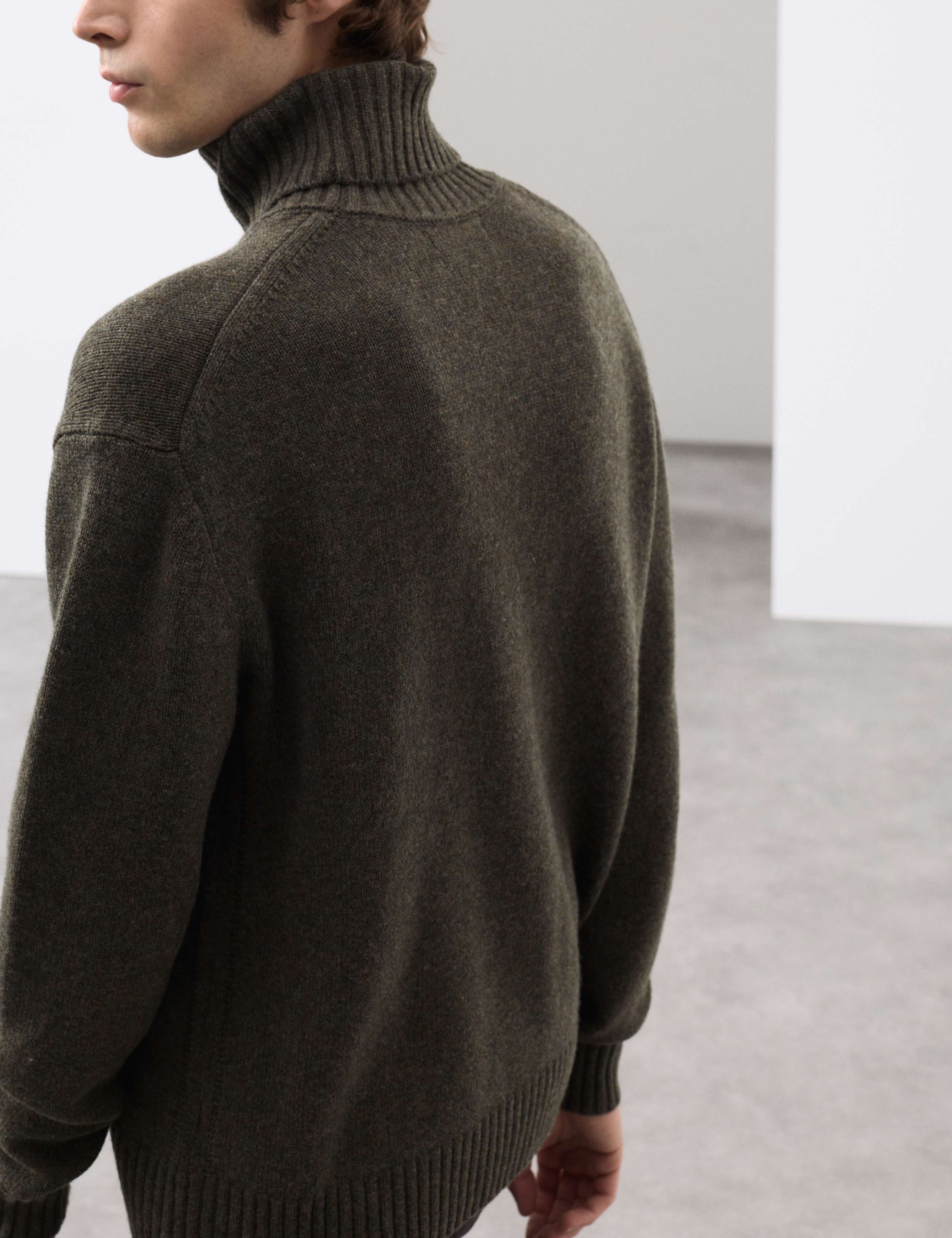 Wool and Cashmere Blend Roll Neck Jumper 6 of 7