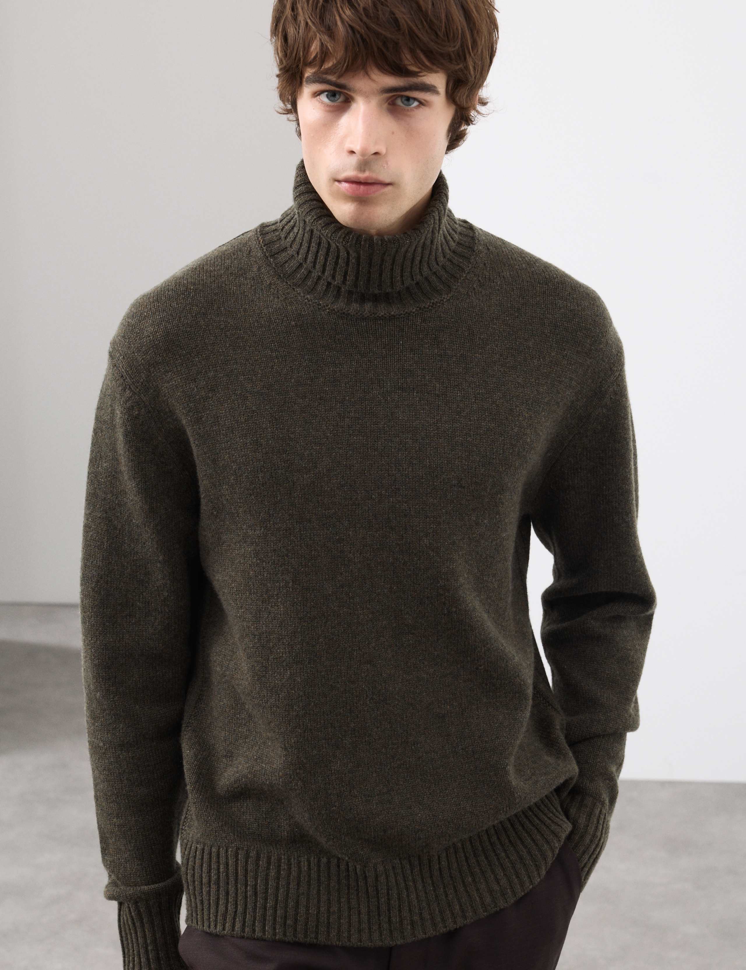 Wool and Cashmere Blend Roll Neck Jumper 7 of 7