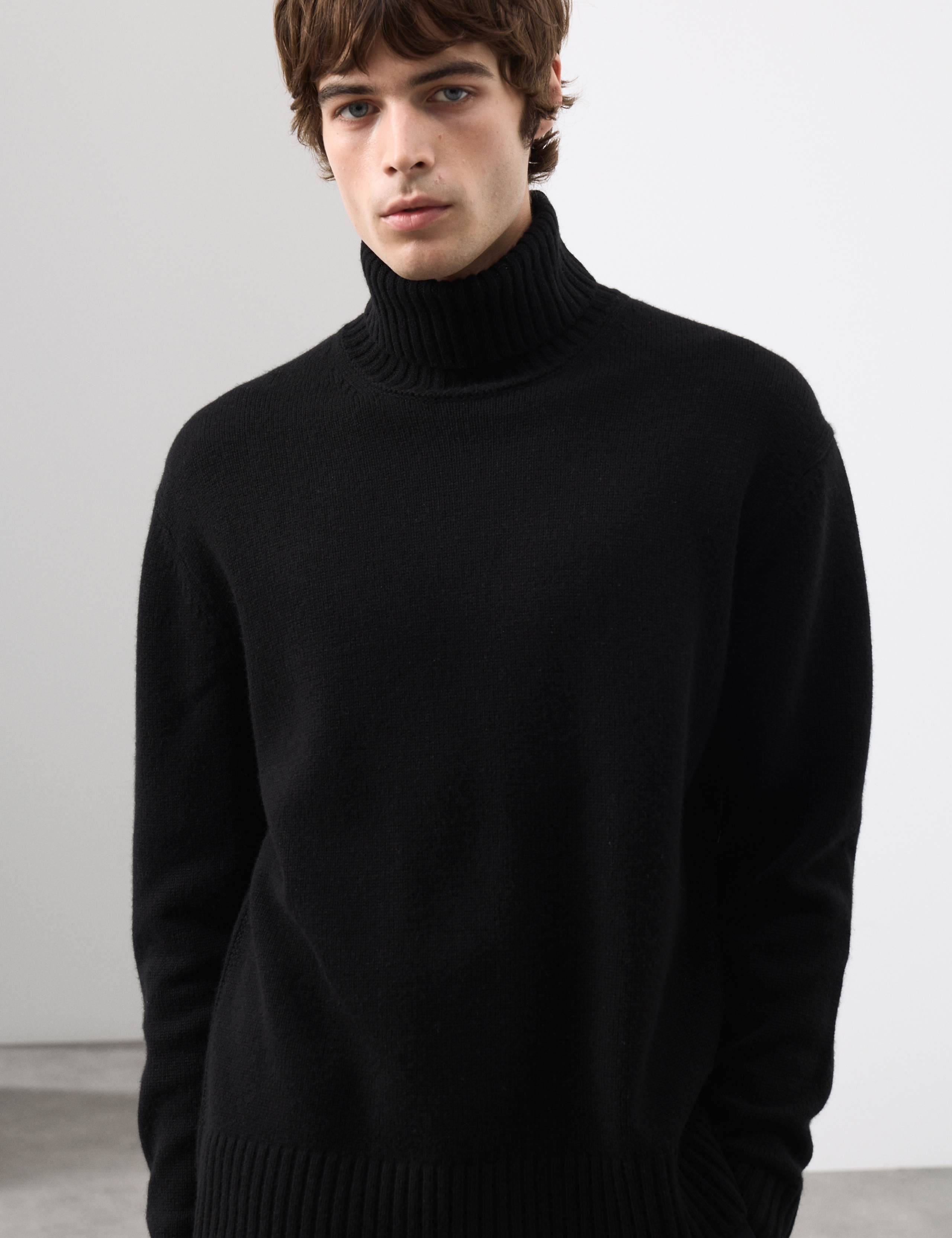 Wool and Cashmere Blend Roll Neck Jumper 1 of 7