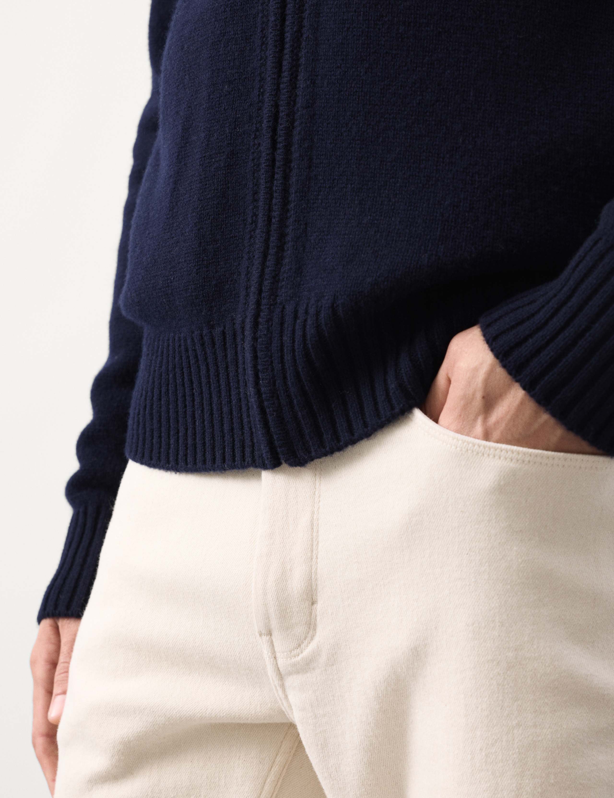 Cashmere and Wool Blend Collared Knitted Jacket 6 of 6